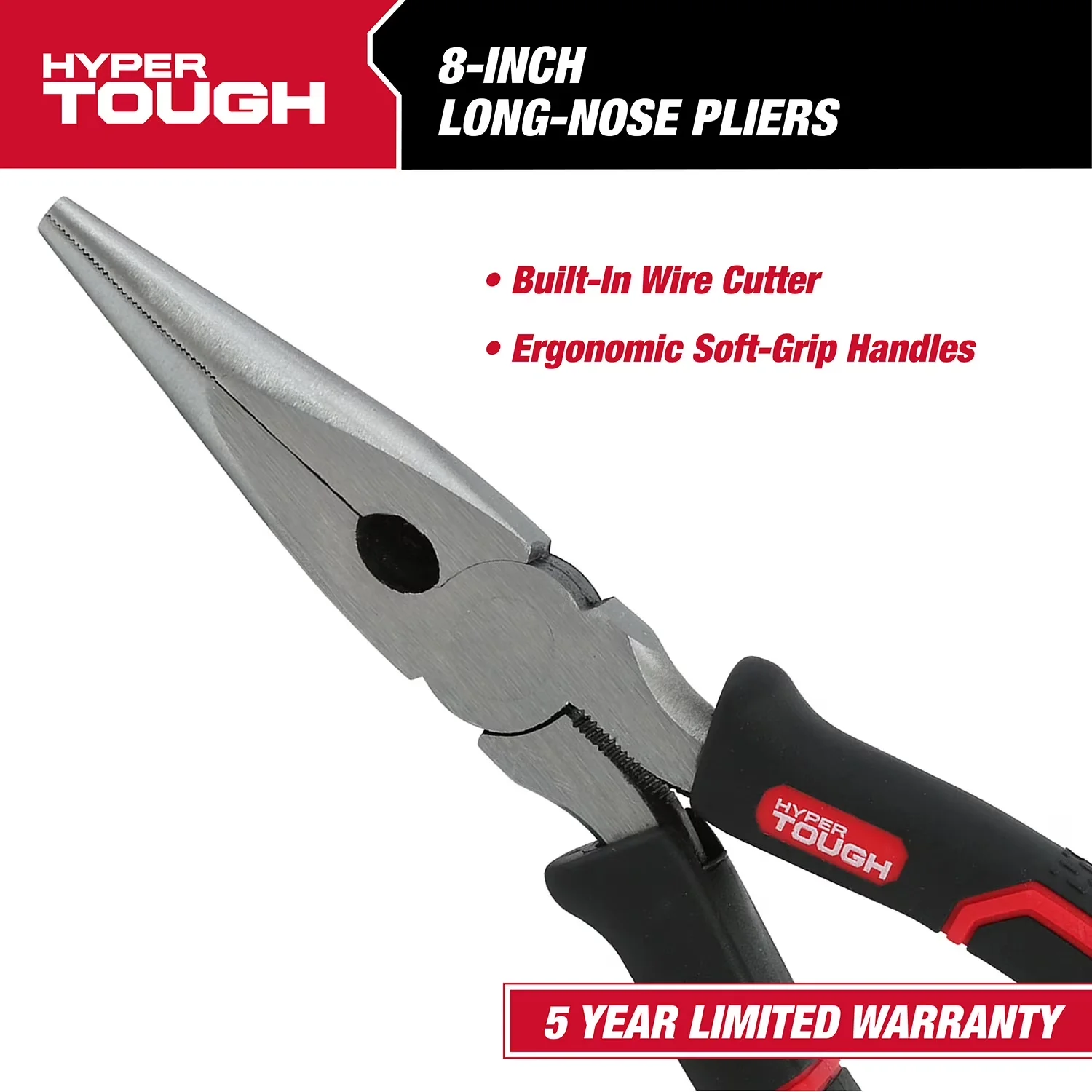 Hand Tool Premium with Handheld, Ergonomic Comfort Grips, 5 Year Limited Warranty - 8" Model 7AD208