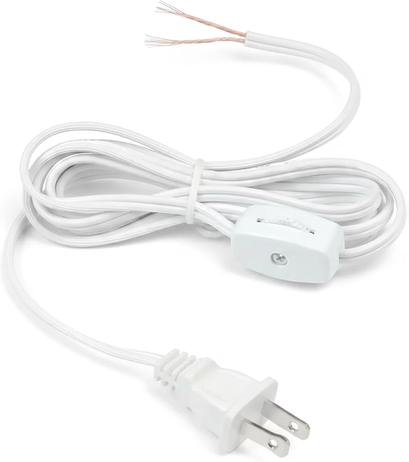 Compact Lamp Set with White, Power Cord - White Pvc (Cord Insulation), Copper Wire Model 634C9F