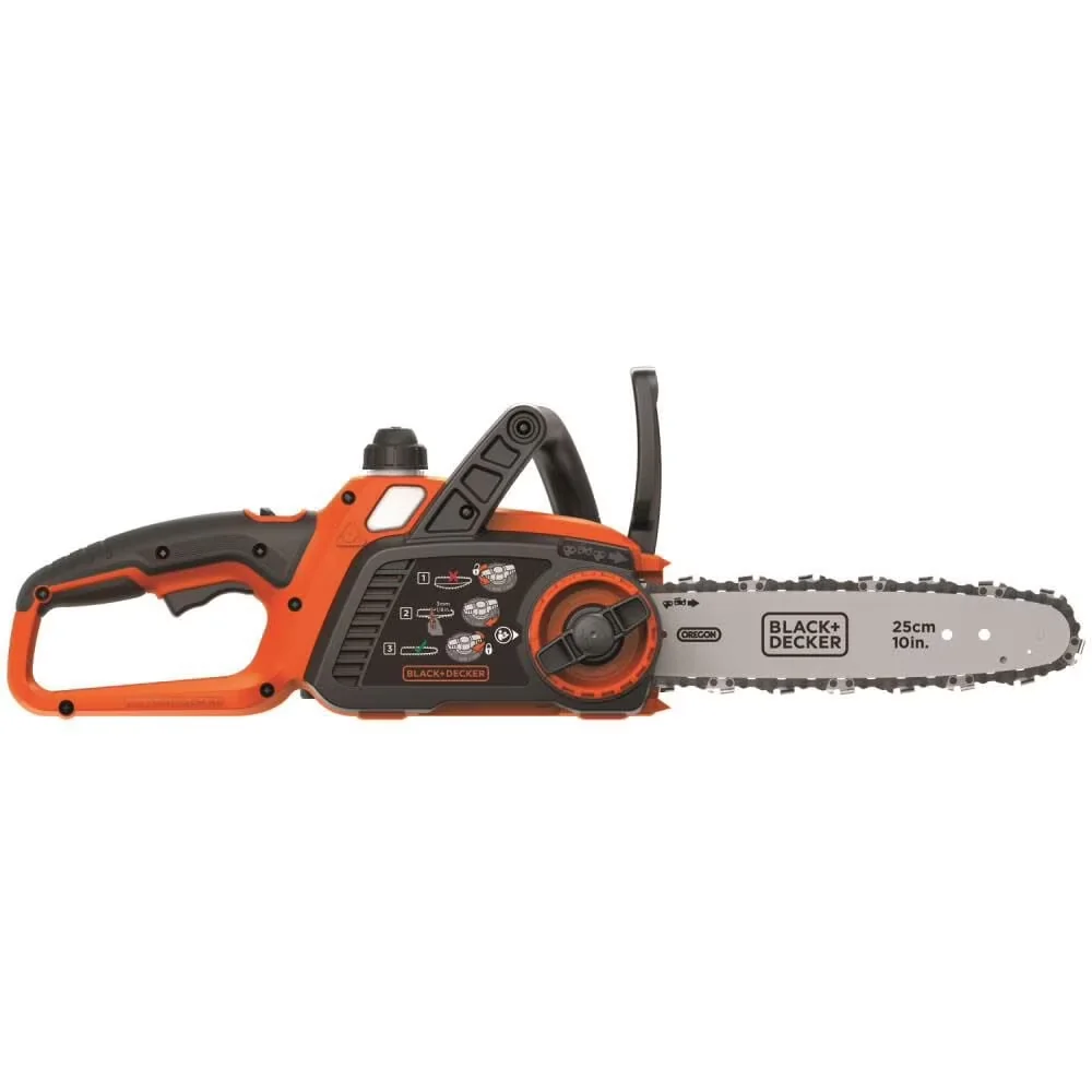 Durable Chainsaw with Battery, Tool-Less Chain Tensioning - Orange 10 in Model E1048A
