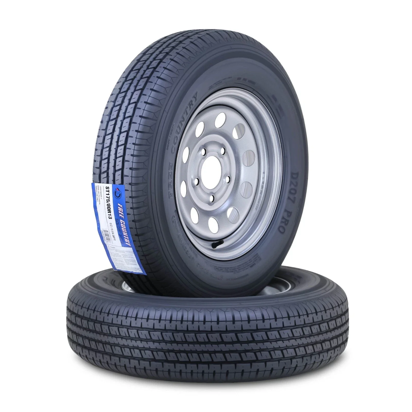 Trailer Tire Modern with Durable Construction, SET 2 - ST175 - Quality Construction Model 1D46E3
