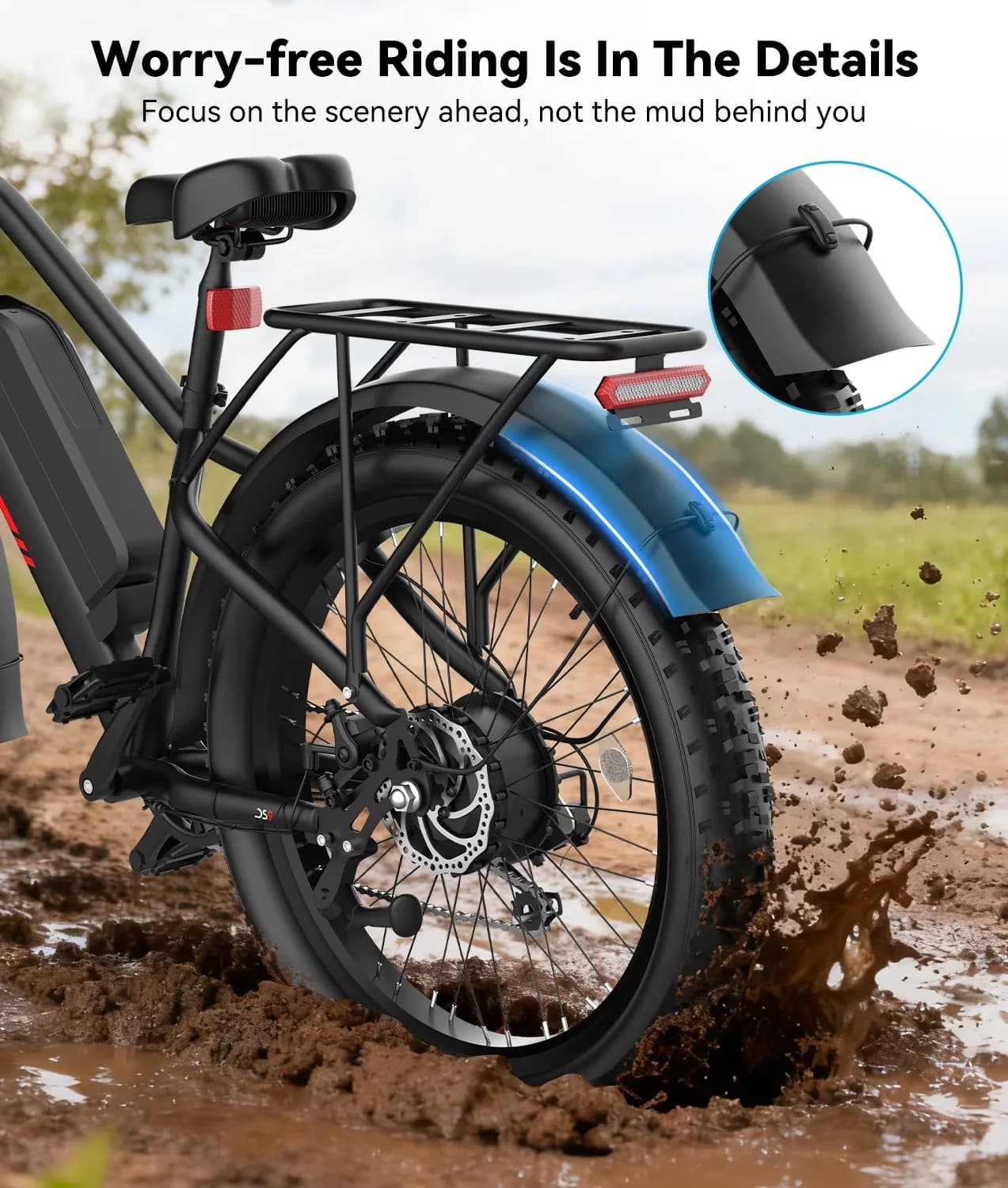 Professional Electric Bike with Battery, 1600W - Black - Easy to Use Model 9E9A42
