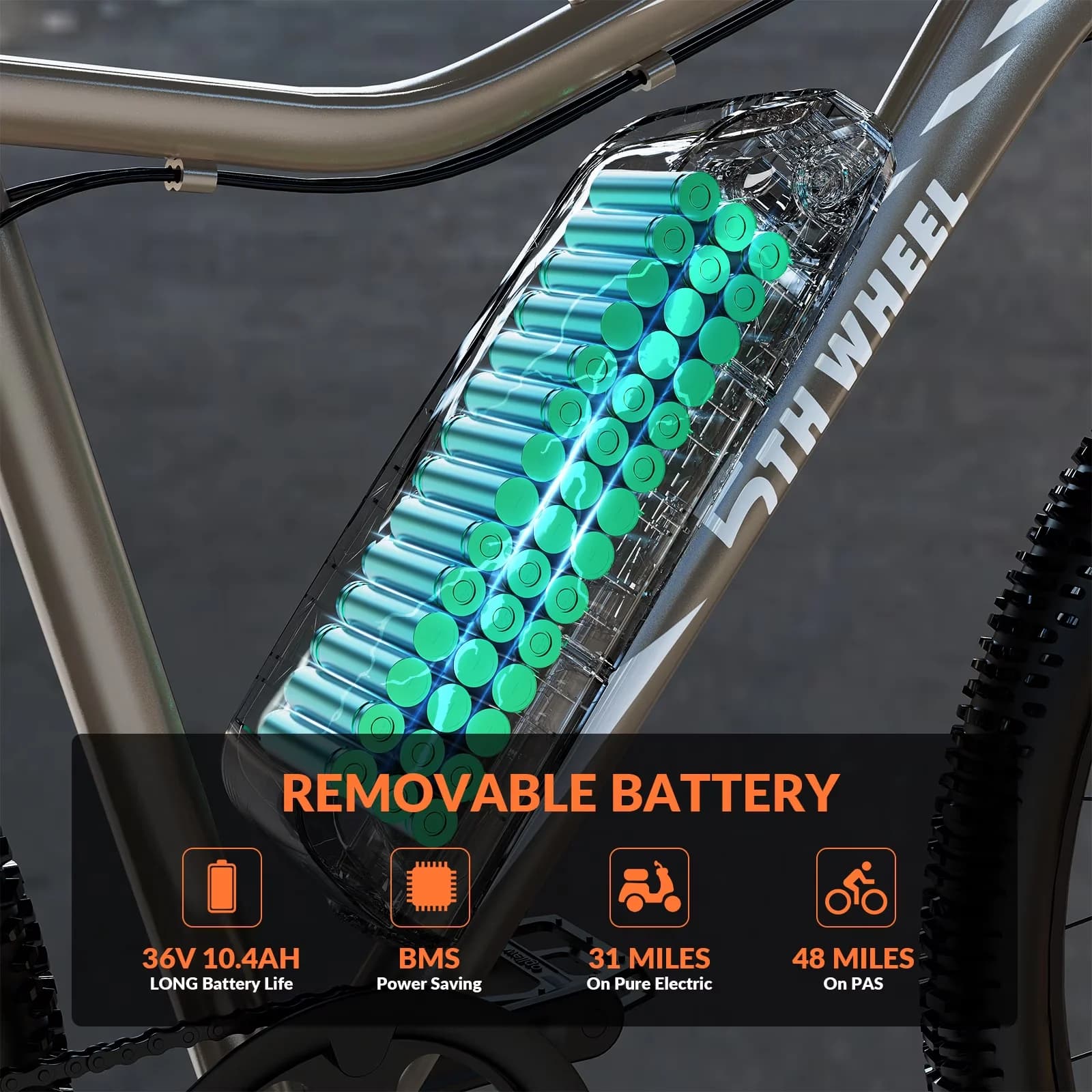 Sleek Electric Bike with 500W, 36V, Adjustable Seat Height - WLB17 for Everyday Use Model CEFE9A