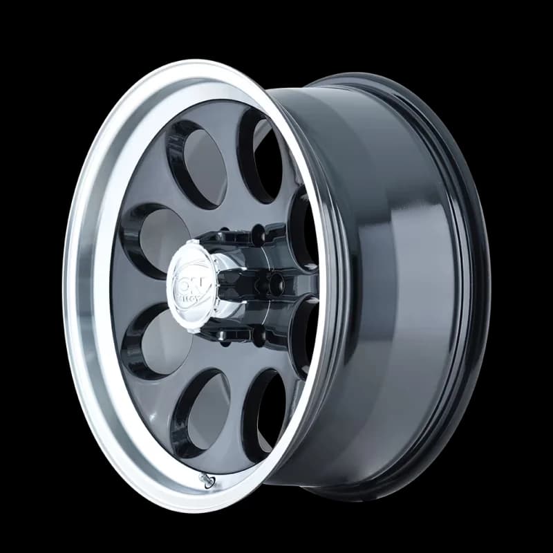 Wheels And Rim Sleek with 171 (171) GLOSS BLACK MACHINED - Aluminum 16X8 Model 4E4F44