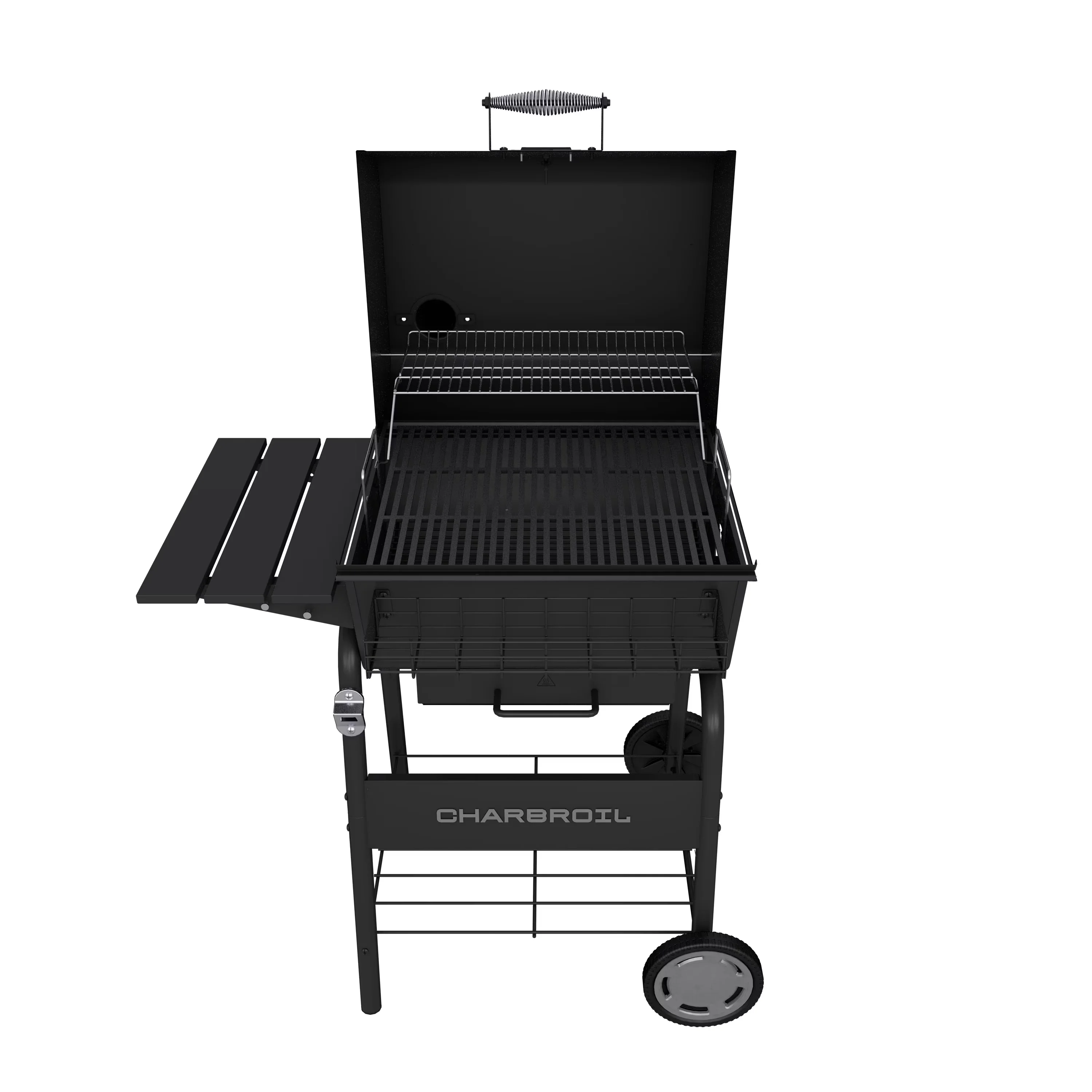 Sleek Charcoal Grill with Warming Rack, C-Line 665 - Multicolor Heavy Duty Steel Model D1A03C