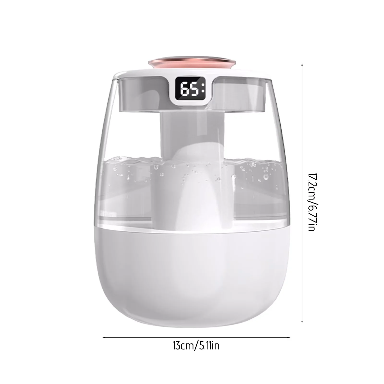Stylish Humidifier with Oil Diffuser - White for Bedroom, Office Large Model A8B07C
