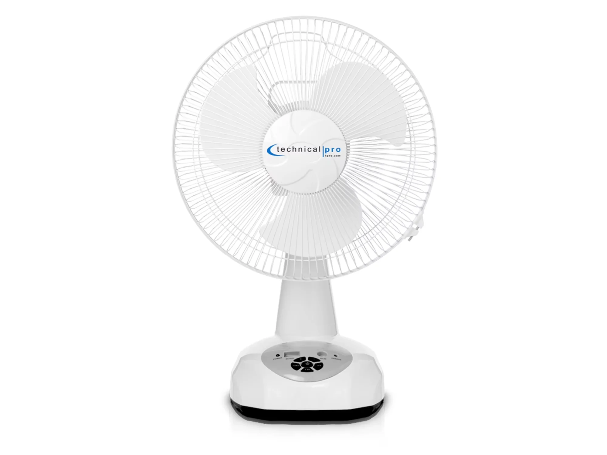 Classic Fans In Cooling with Battery, LED - Resistant Base White/ Grey Model FDDBED