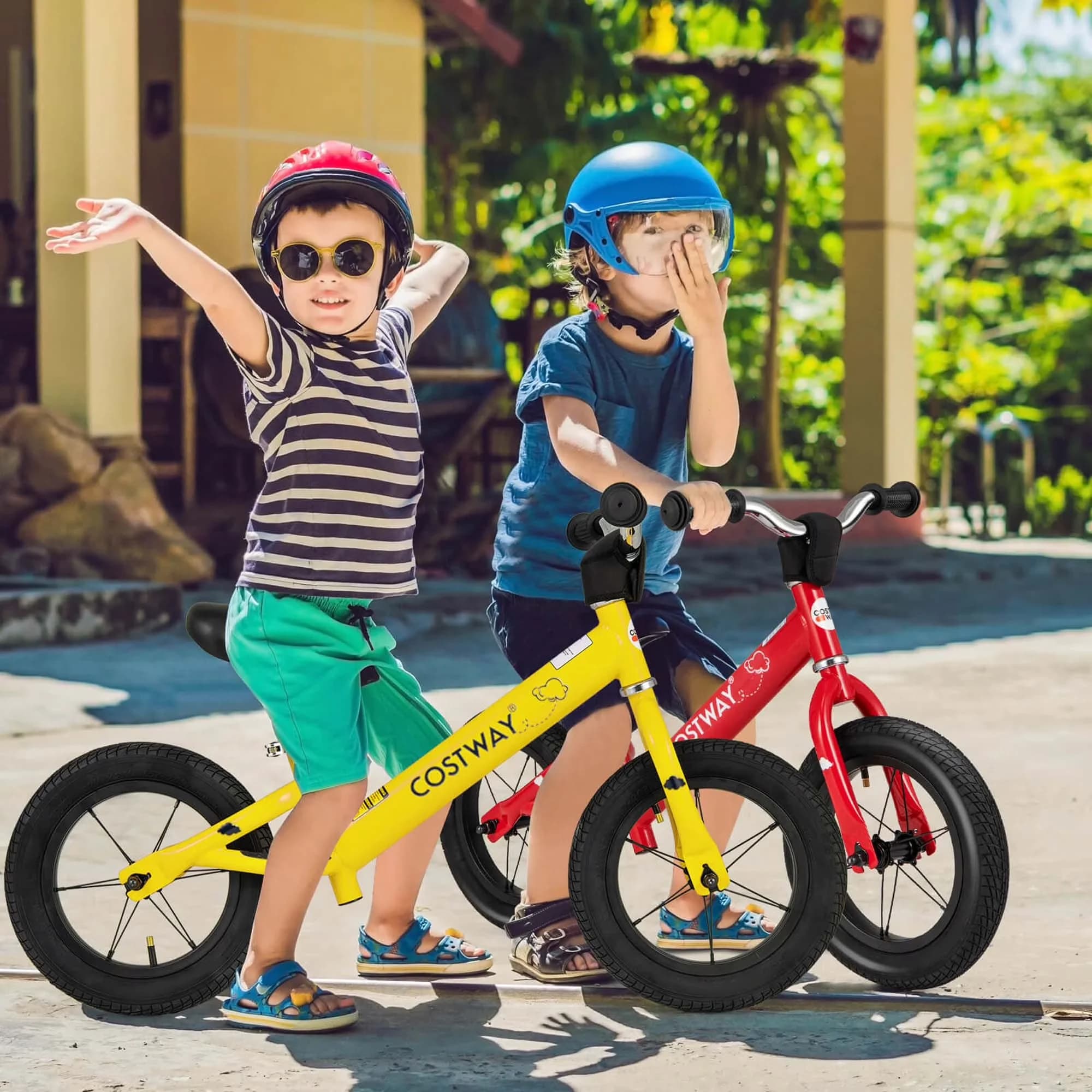 Classic Kids Bike with Adjustable Seat, Inflatable Rubber Tires Yellow - Yellow Model 1BC58C