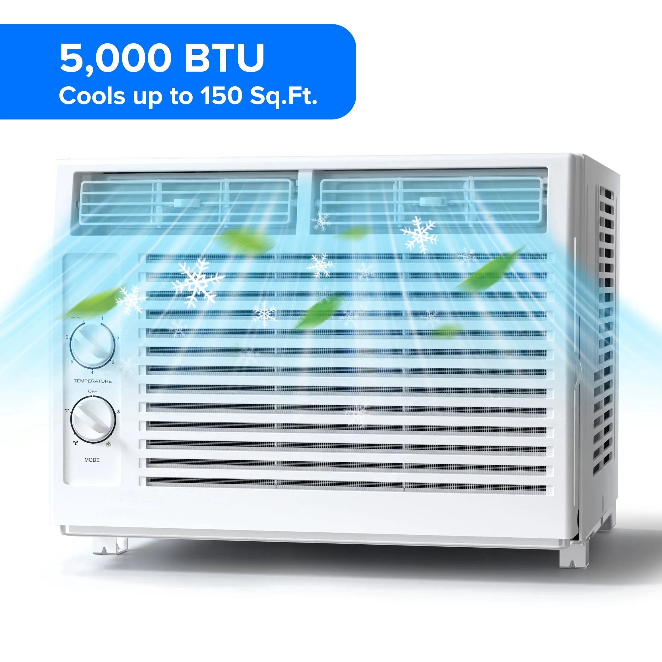 Air Conditioner Classic with 5000 BTU, 115V, 5000 BTU 115V Window - White Model ED63C1