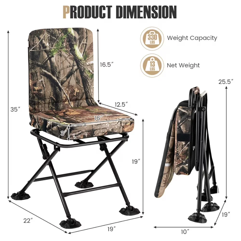 Beach Chair Premium with Rust Resistant, Folding, Swivel Folding - Green Model 3E90F4