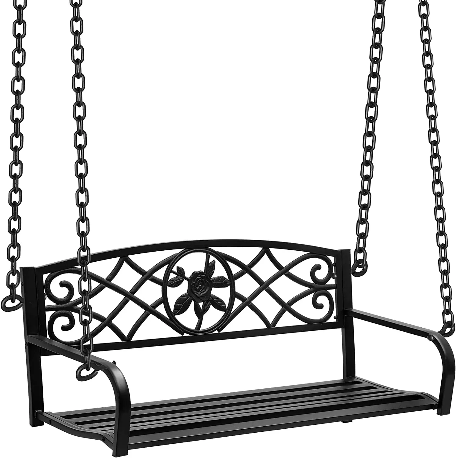 Patio Chair Classic with Rust Resistant, Waterproof - Black Sword Metal for Living Room, Garden Model E578C9