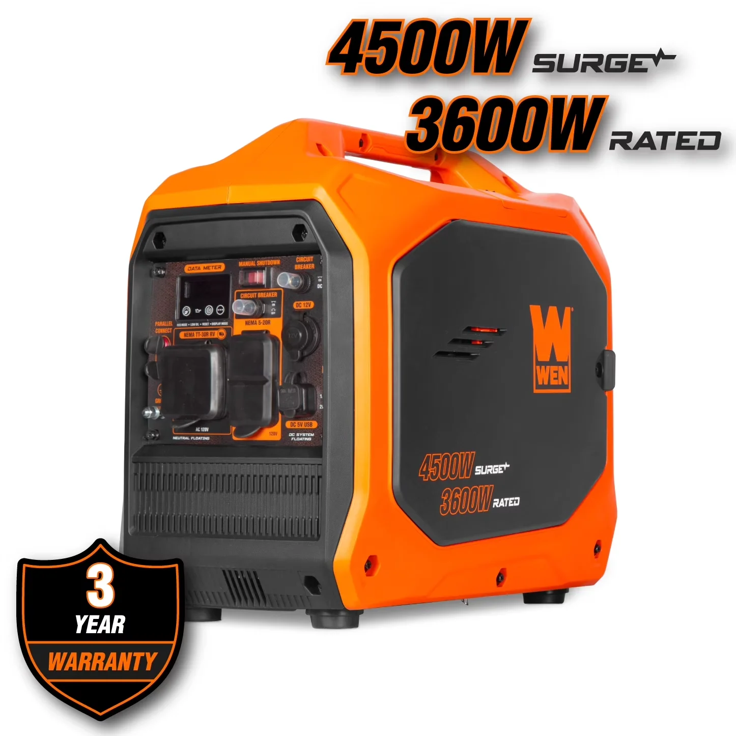 Generator Classic with 4500W, Usb Port, 4500-Watt Inverter - Heavy Duty Model F12E0F
