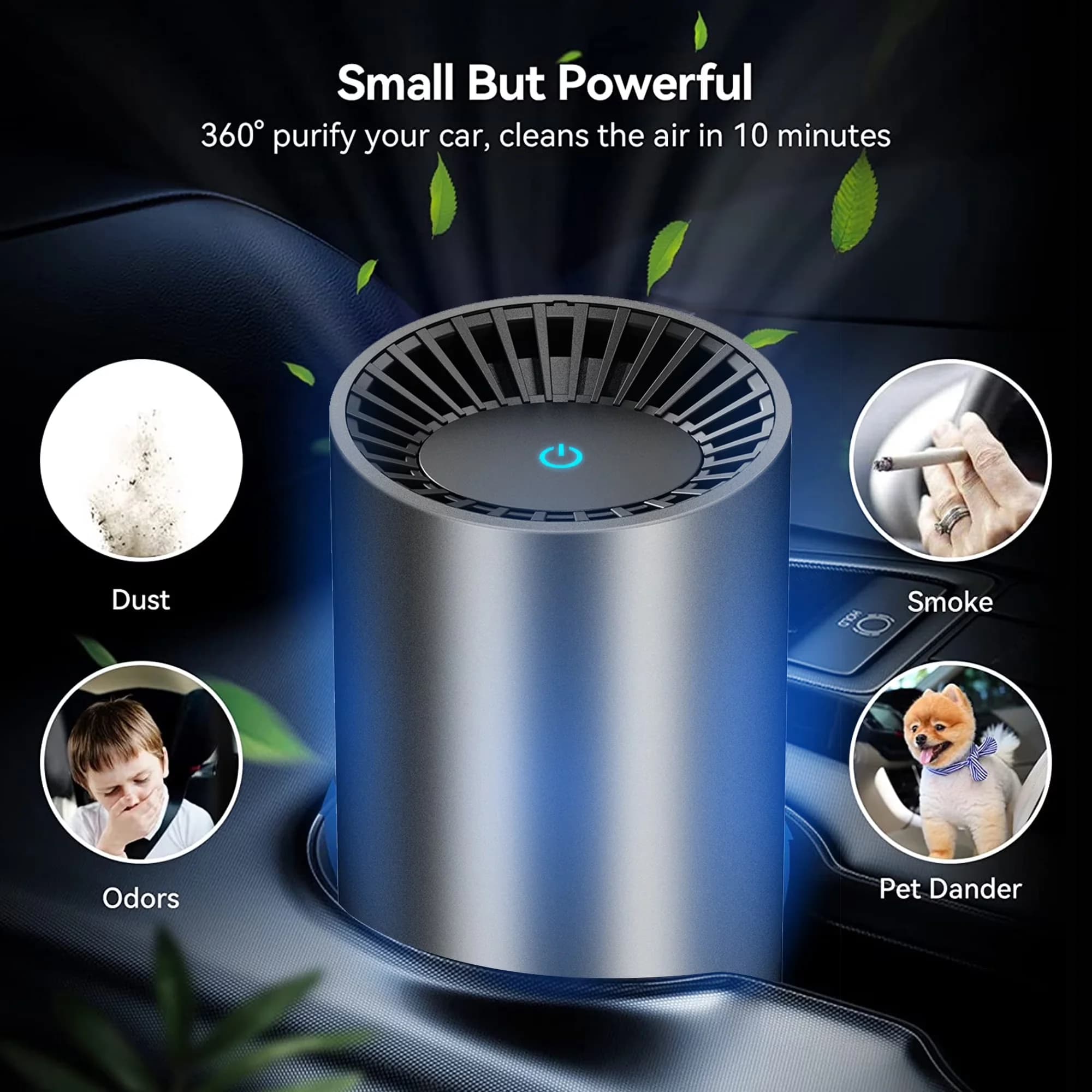 Quality Air Purifier with Filter Change Indicator, Reduces, Portable MS6 - Model 8DD052