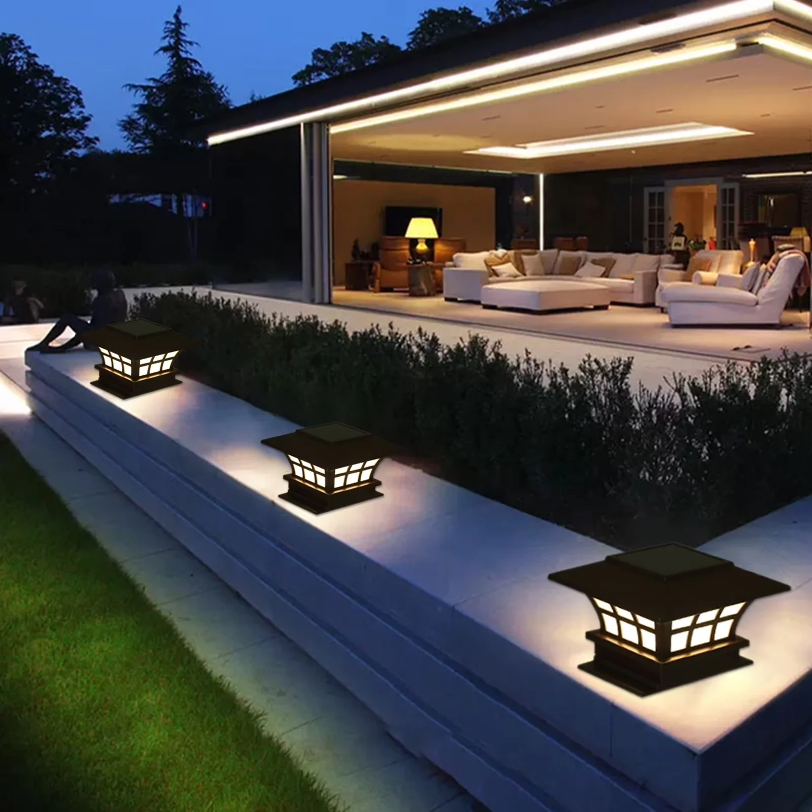 Reliable Lamp Set with LED, 1W, Solar - White - Commercial Quality Model 861F71