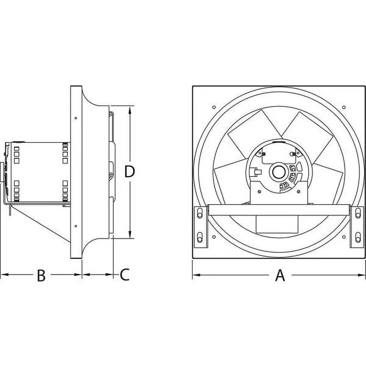 Innovative Fans In Cooling with 115V, Depth 8 3/8 in, Electrical Connection Hardwired - Steel Multicolor Model 64514E