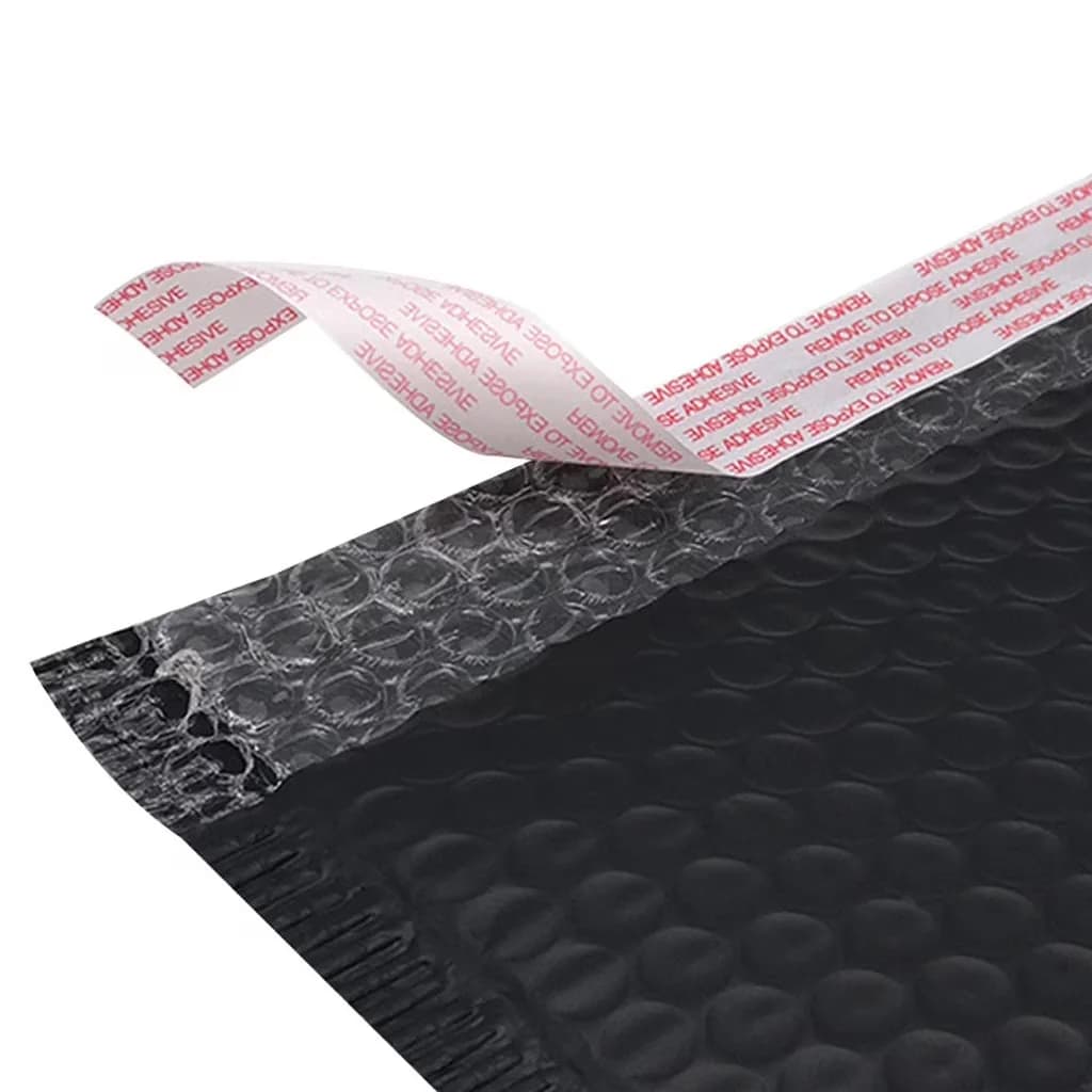 Sleek Moving with Usable Size 4.3 x 6" Bubble Envelopes - Material Pe + Pearl Film Black for Small Model 6E66E5