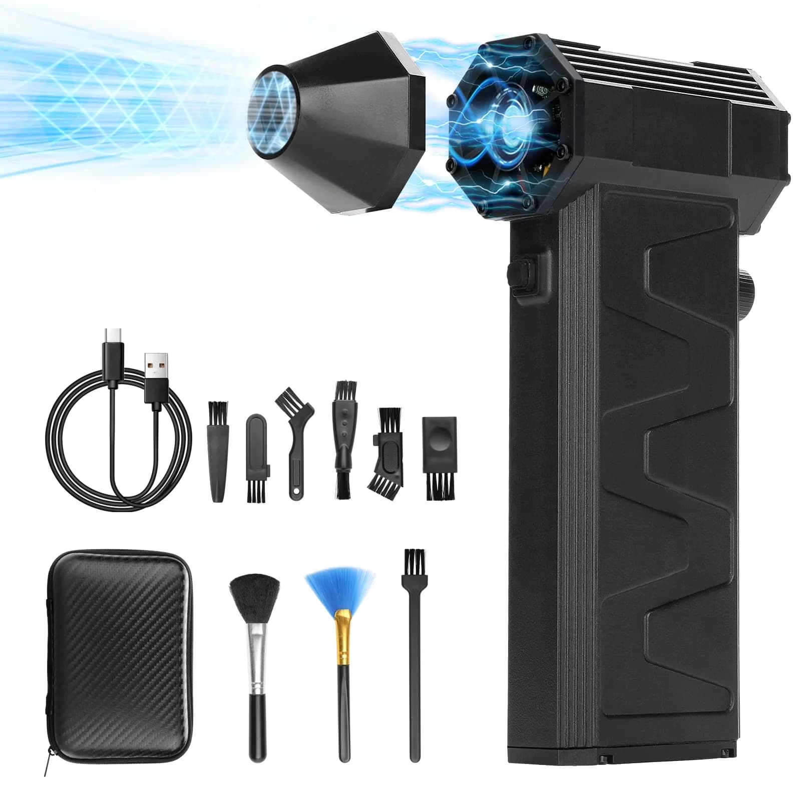 Classic Leaf Blower with Battery, Cordles, Electric Compressed Air Duster for Outdoor - Model AA7C92