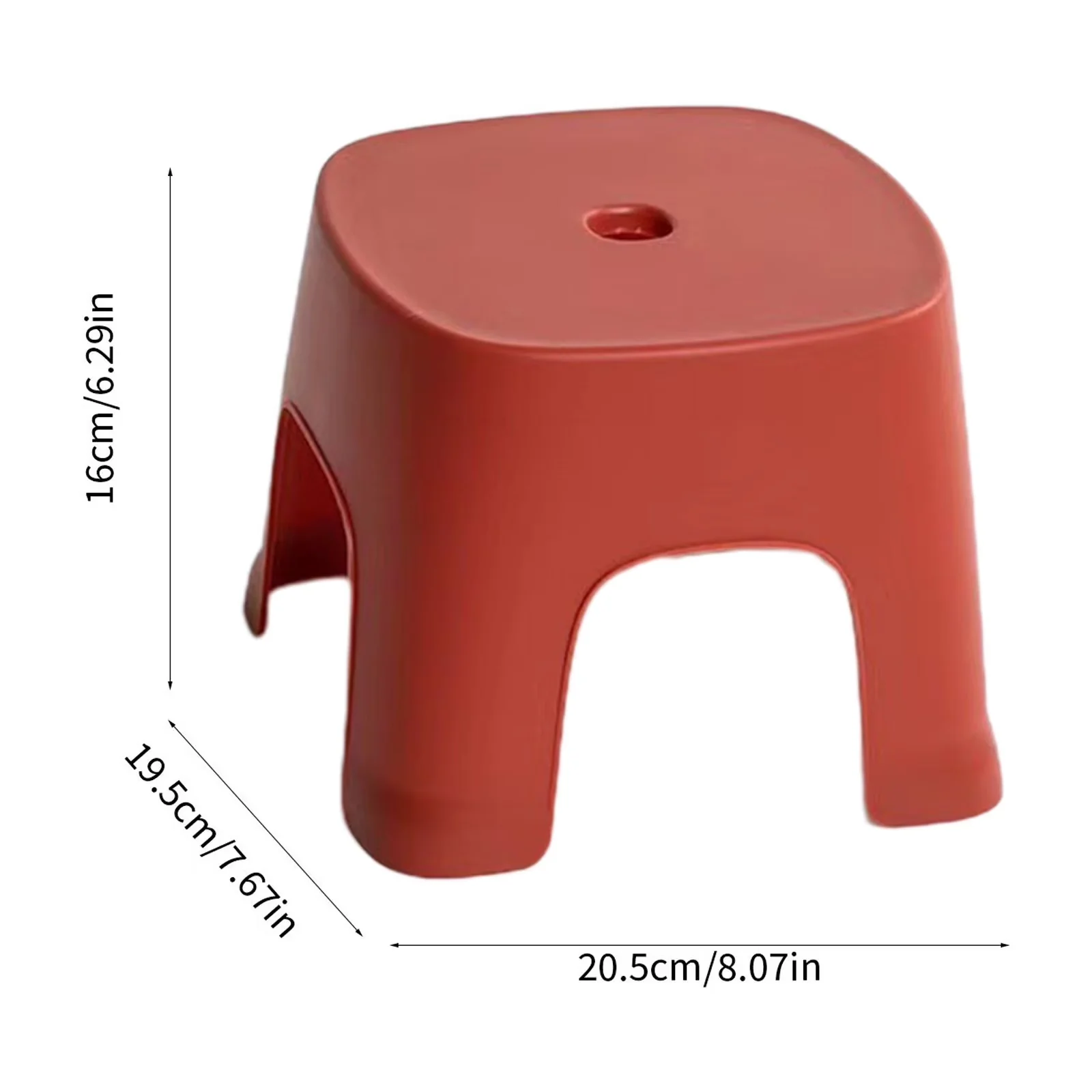 Reliable Ladders And Step Stool with Non-Marring Feet, Small Non-Slip Bath, Product Parameters Quantity: 1 piece - Red Plastic Model A64FAD