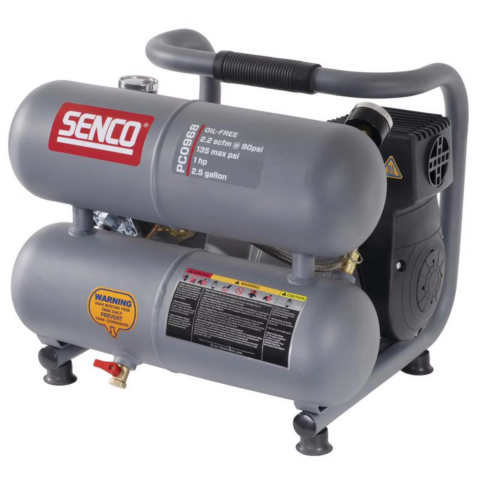 Air Tools Compressor Modern with Easy To Operate, 1.5HP - Aluminum Gray Model 094A2B