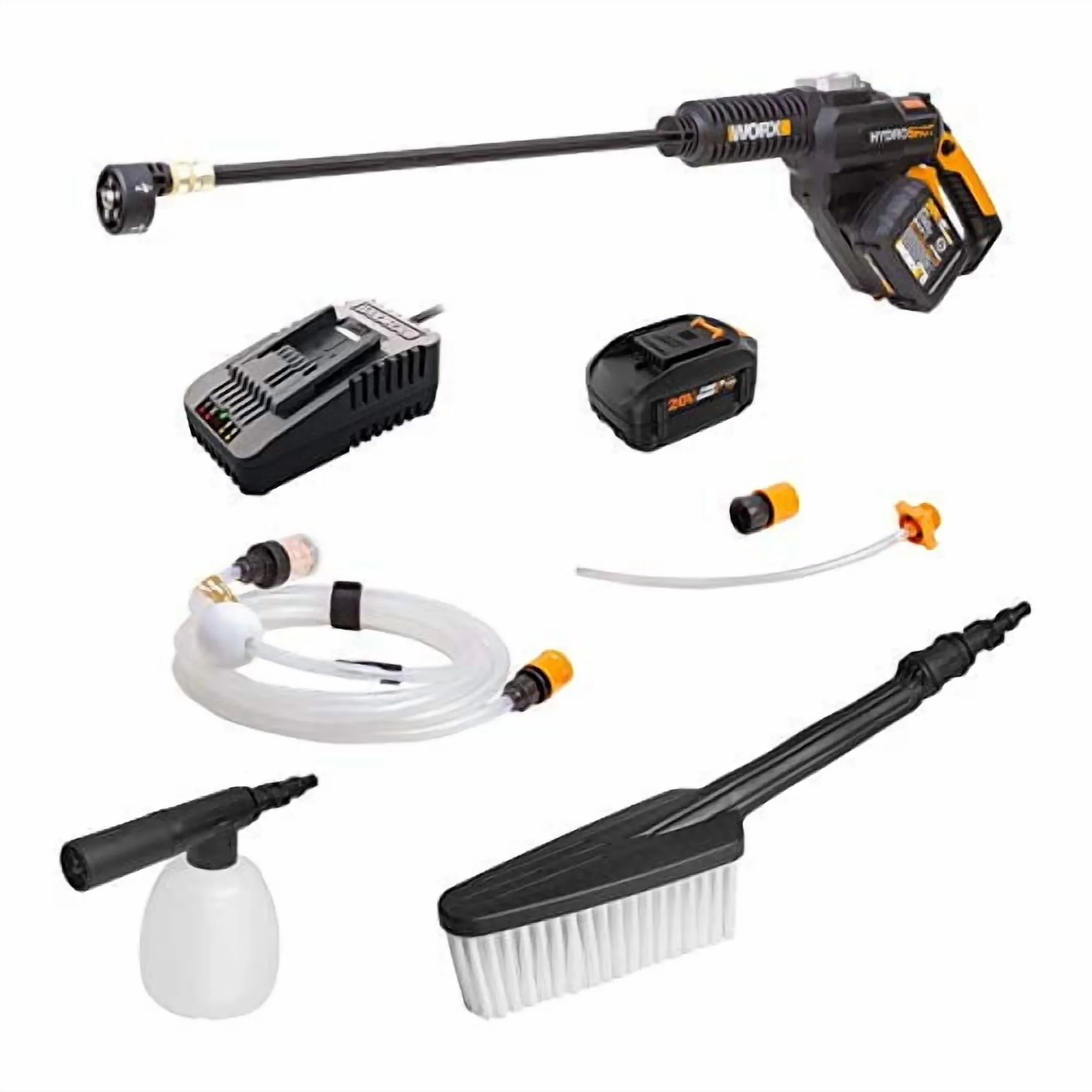 Versatile Pressure Washer with Battery, 20V, Home Cleaner Portable Garden Watering - Model 0BDA59