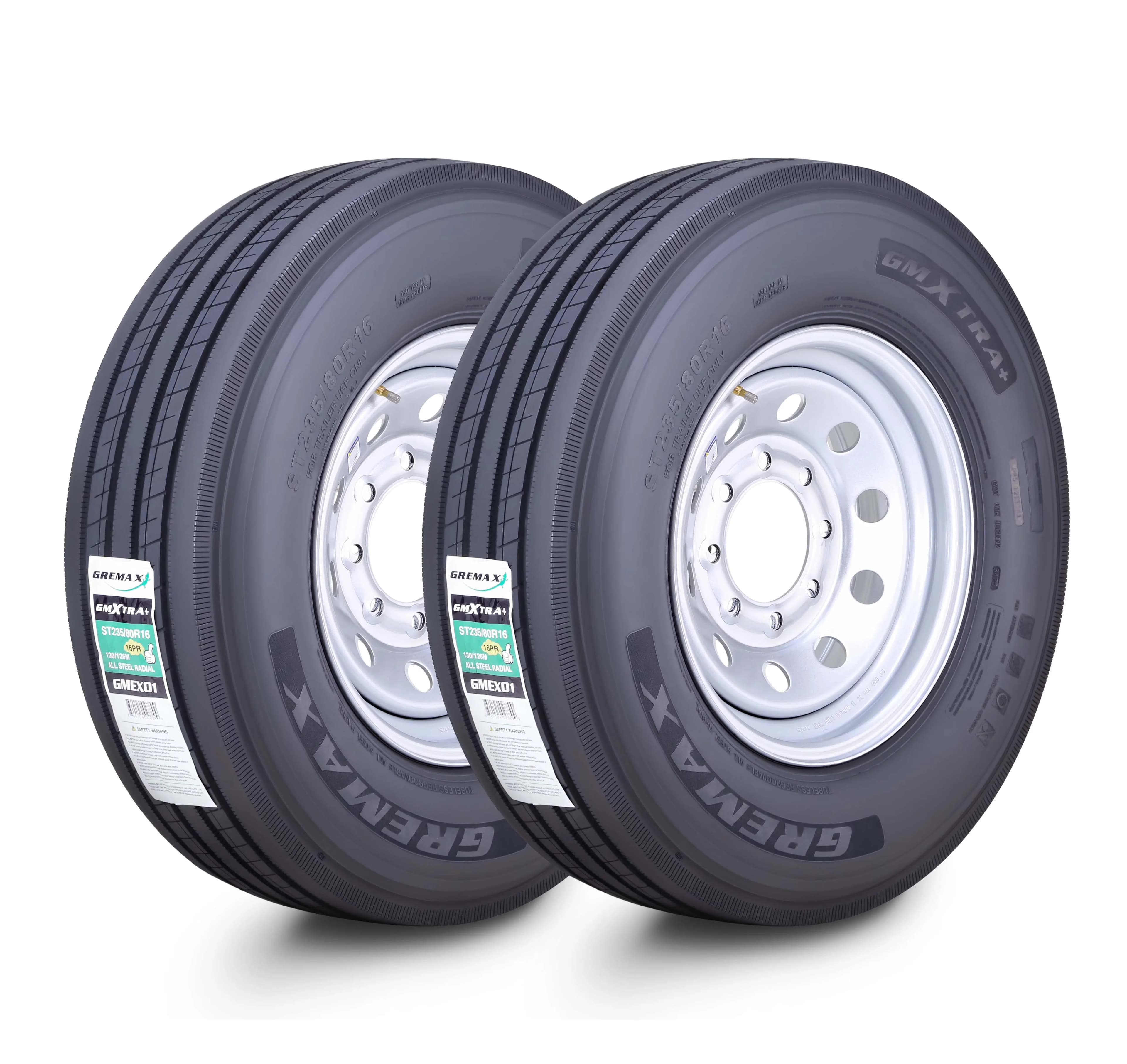 Reliable Trailer Tire with Heavy-Duty, SET 2 - ST235 - Quality Construction Model 732A93
