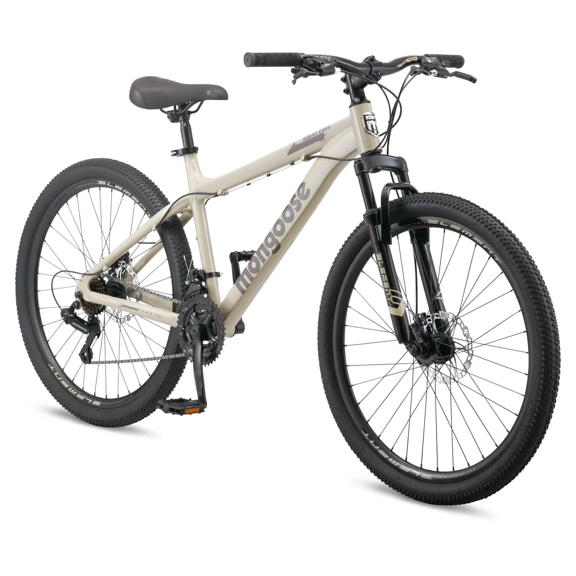 Innovative Mountain Bike with Adjustable Seat Height, 21 Speeds - Beige Model 009995