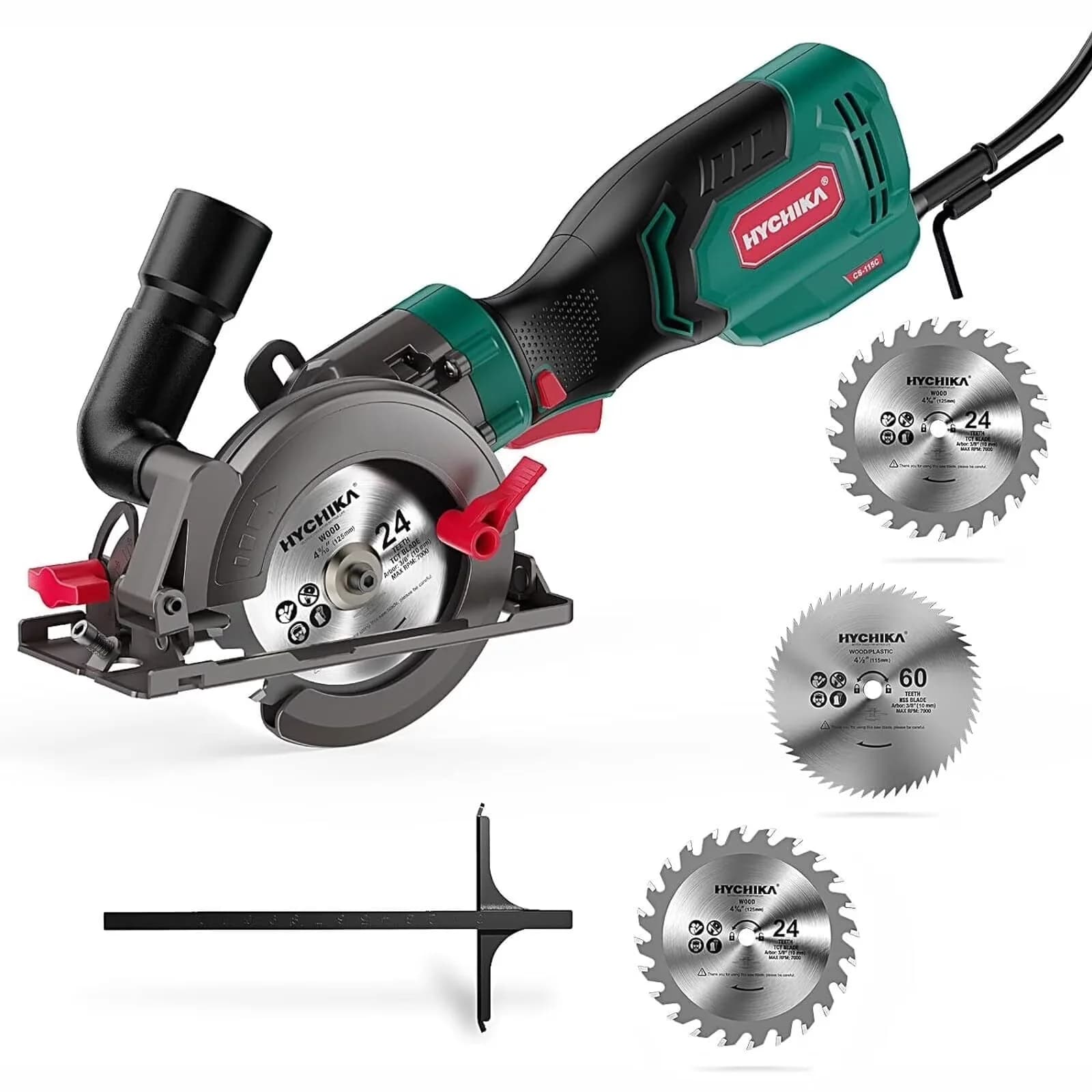 Essential Power Saw with 750W, 120V, 750W Compact Circular - Green1 - Satisfaction Guaranteed Model EC7564