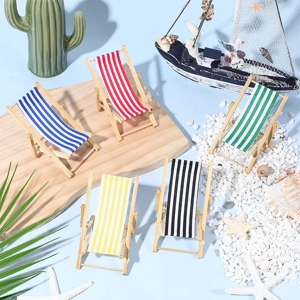 Beach Chair Versatile with Folding - Mixed Color 10Pcs - Modern Design Model 09283D