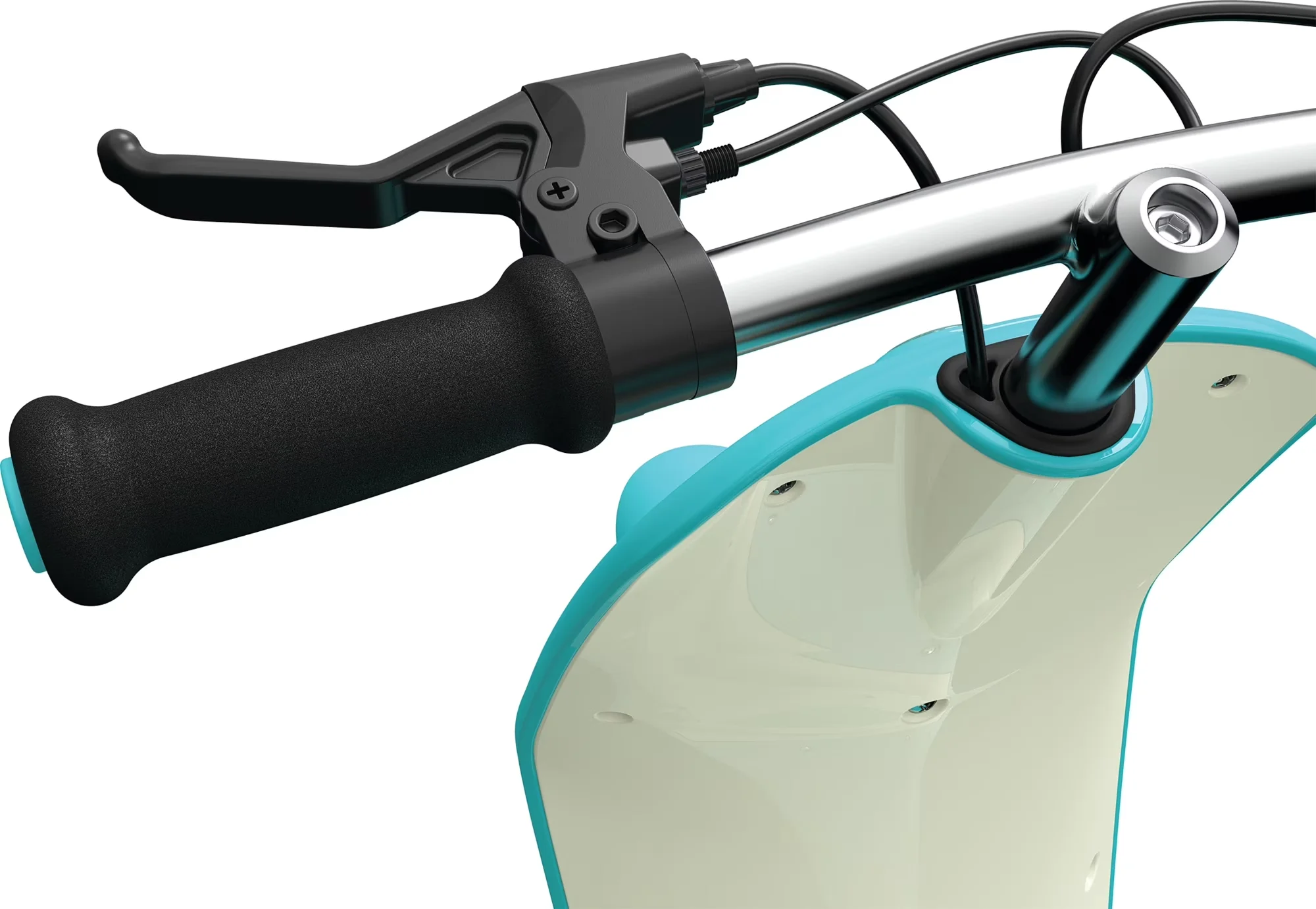 Stylish Scooter with 12V, Compact, Integrated Seat - Steel Blue for General Purpose Model 8541E1