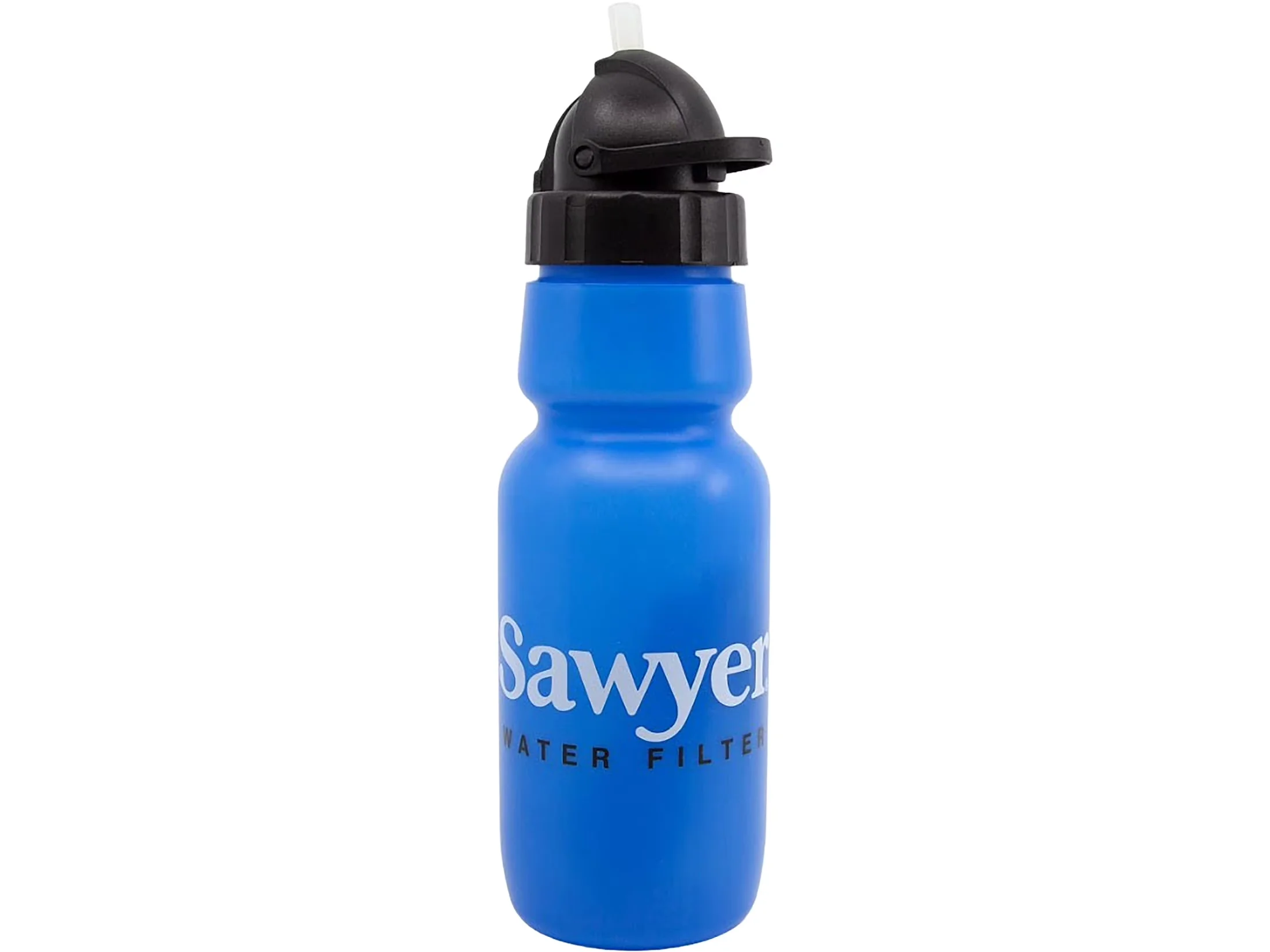 Professional Water Filtration with Products Bottle, 1 Liter - Blue Plastic Model 1DEE72