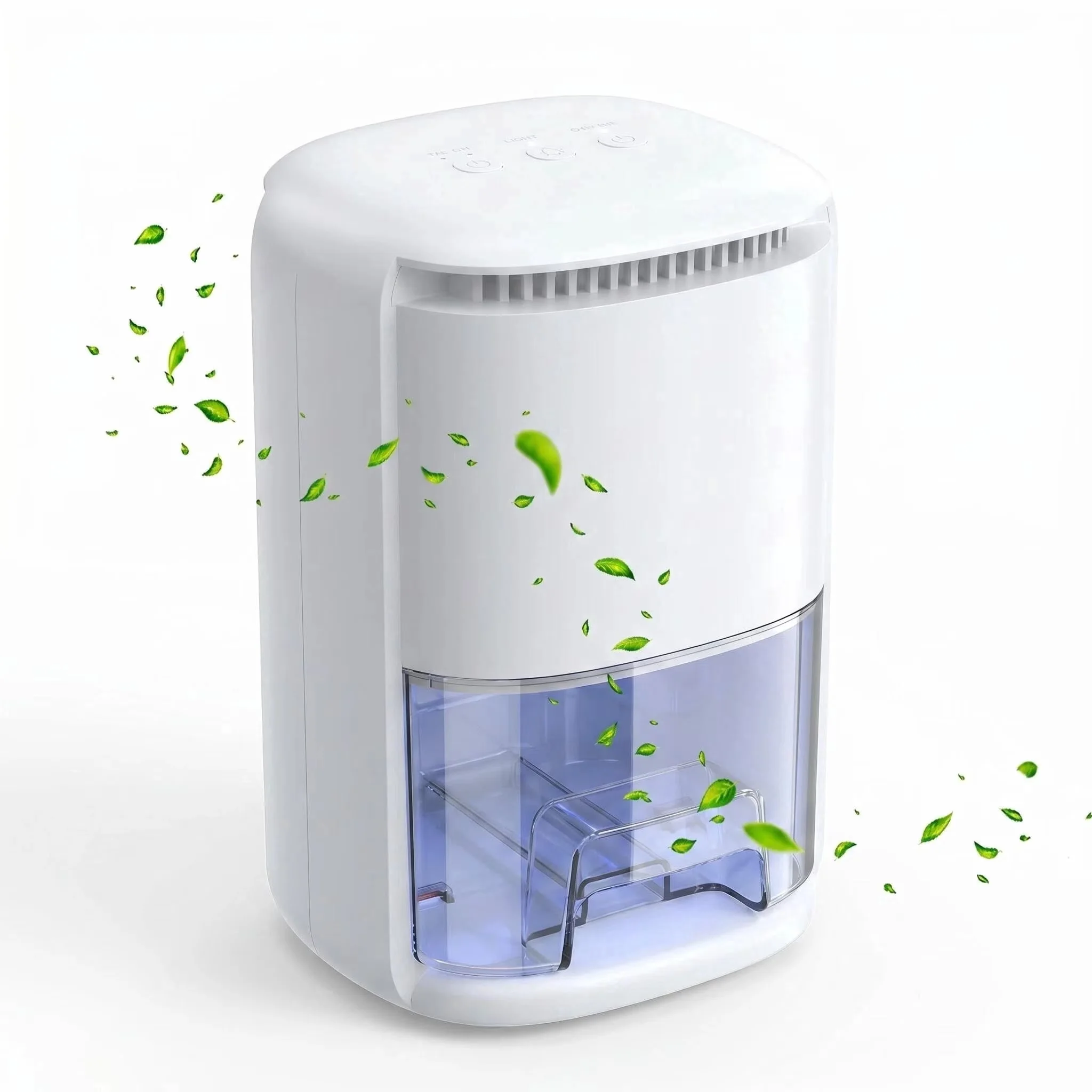 Durable Dehumidifier with Automatic Shut-Off, 40 OZ Small Dehumidifiers - Silver for Bedroom Model 54E22F
