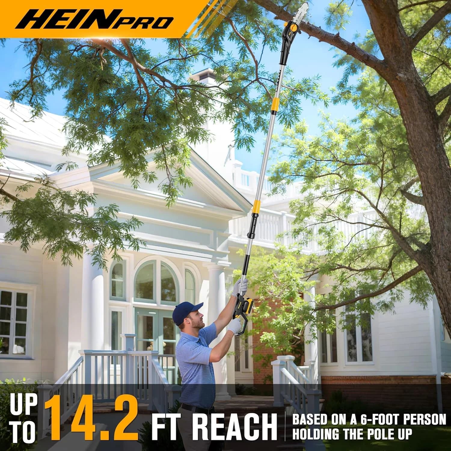 Pole Saw Quality with 20V, Dewalt 20V MAX Battery, Cordless 8-Inch Compatible - Model 1D10F0