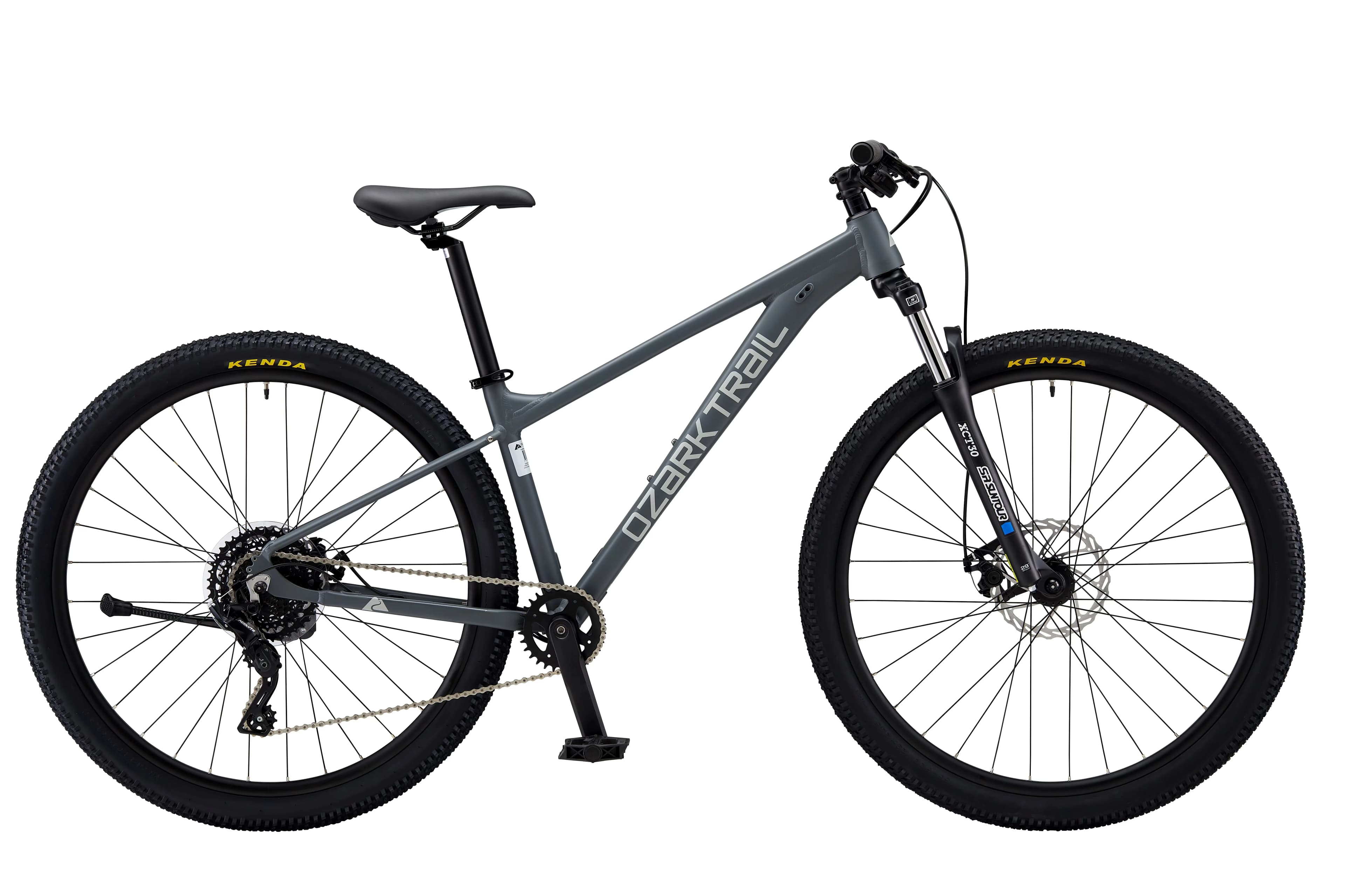 Mountain Bike Durable with Adjustable Seat Height, Suggested Rider Height: 5'0" - 5'6" - Gray Model D50A86