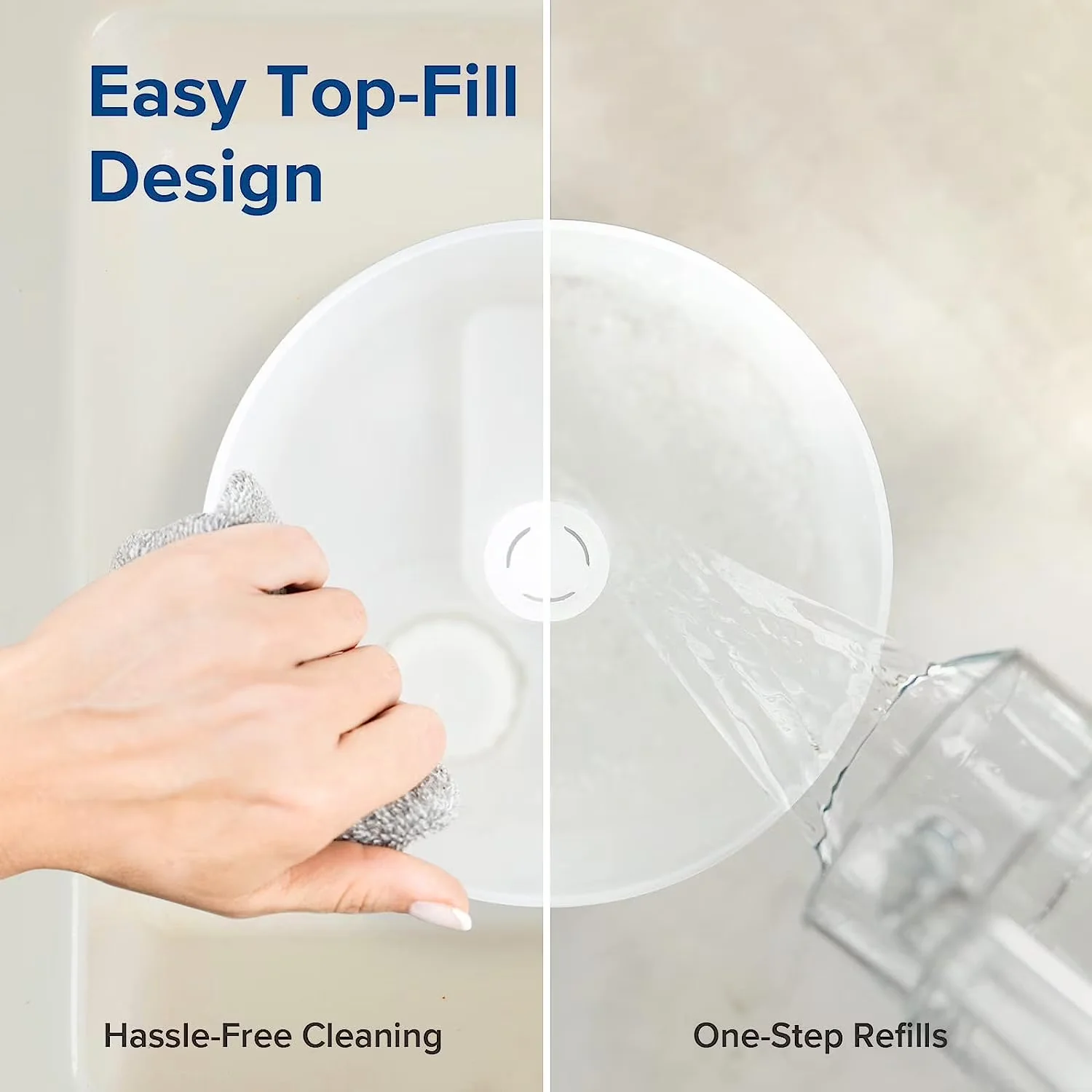 Essential Humidifier with Automatic Shut-Off, Oil Diffuser - White for Large, Rooms Model 4179A6