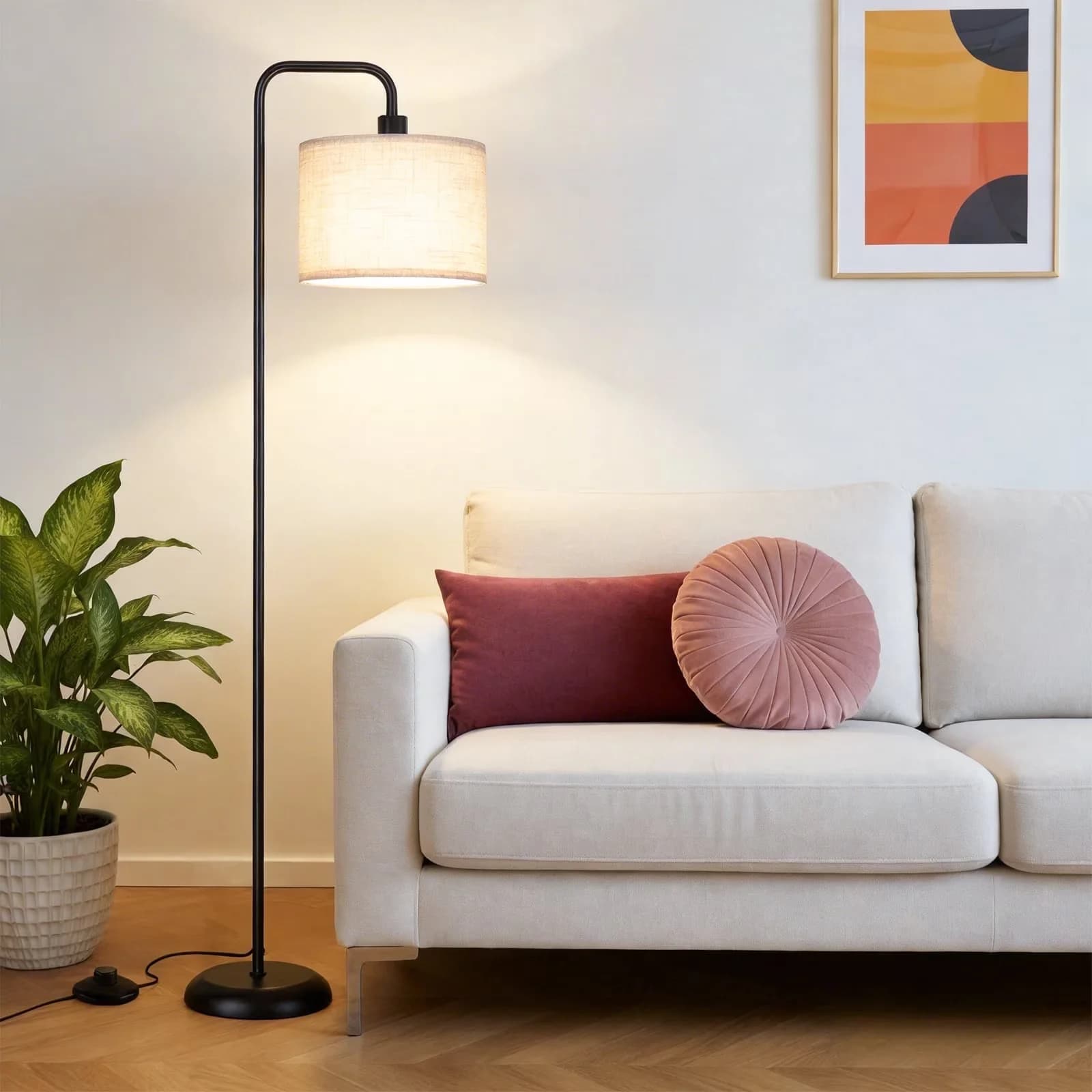 Reliable Lamp with LED, Adjustable Head, Art Deco - Metal Black for Living Room Model 0654FC