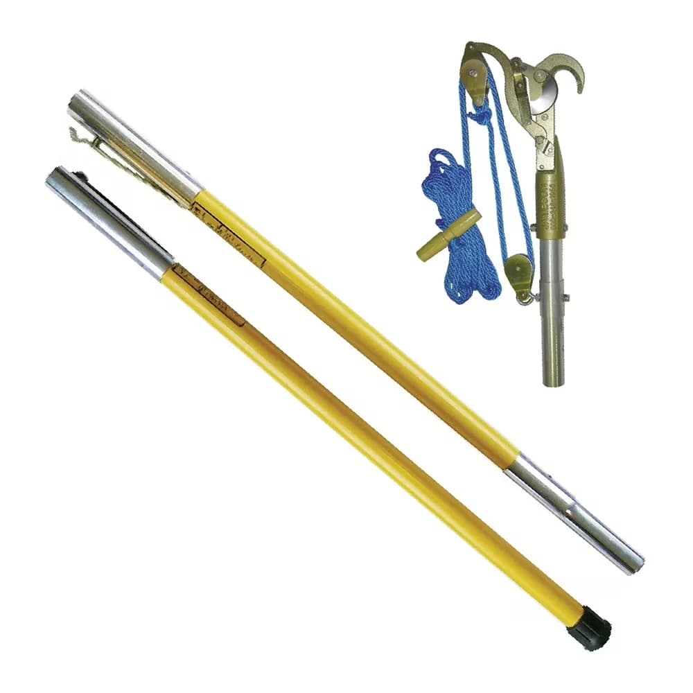 Essential Pole Saw with Pruner Rope with Handle (PR-20), 6' FG Extension Pole (FG-6) - Model 4AF427