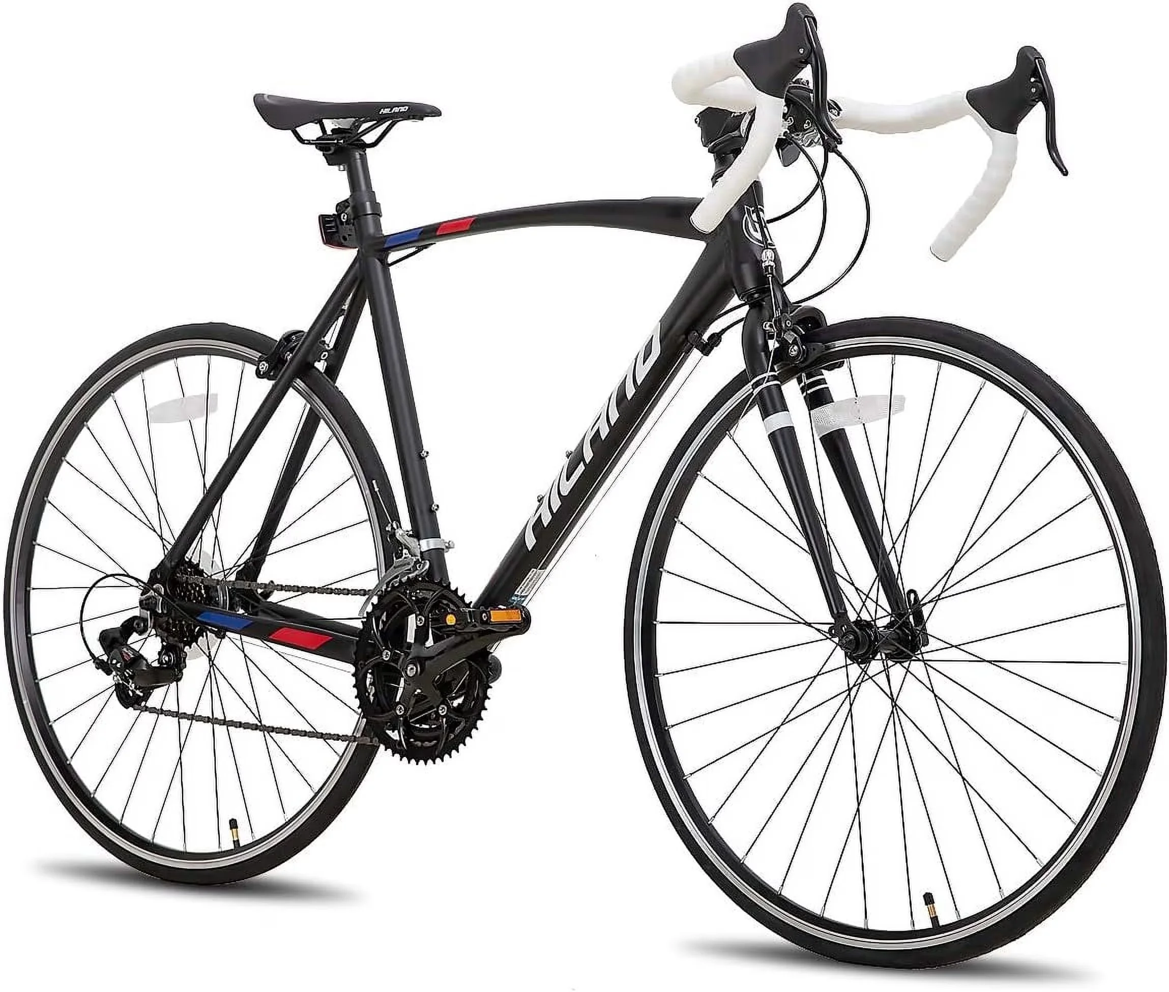 Modern Road Bike with Adjustable Seat Height, Lightweight, Shimano 14 Speeds - Black Model C6483C