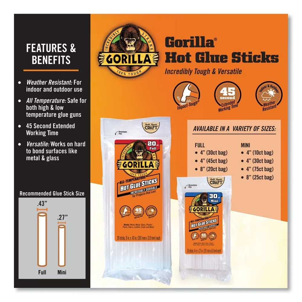 Versatile Adhesives Glues In Paint Supplies Tool with 75 Count - Clear Model C6A743