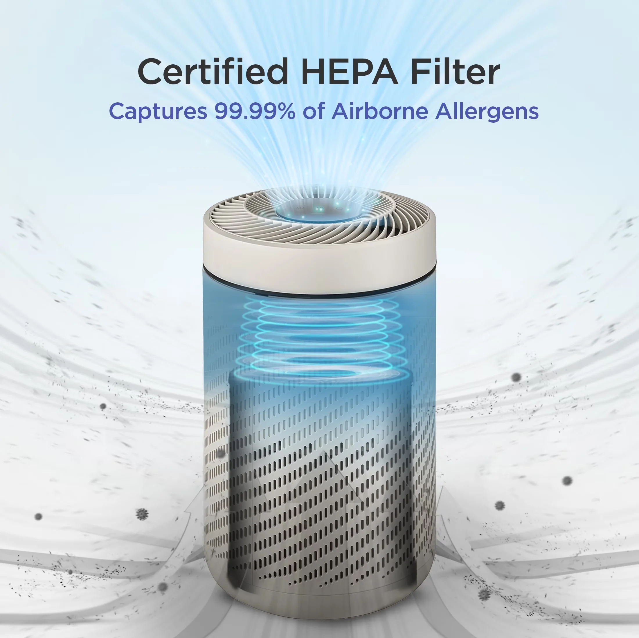 Air Purifier Premium with Large 1108 Sq. Ft. Coverage, Auto+ Mode, H13 True HEPA - Model E22C6A