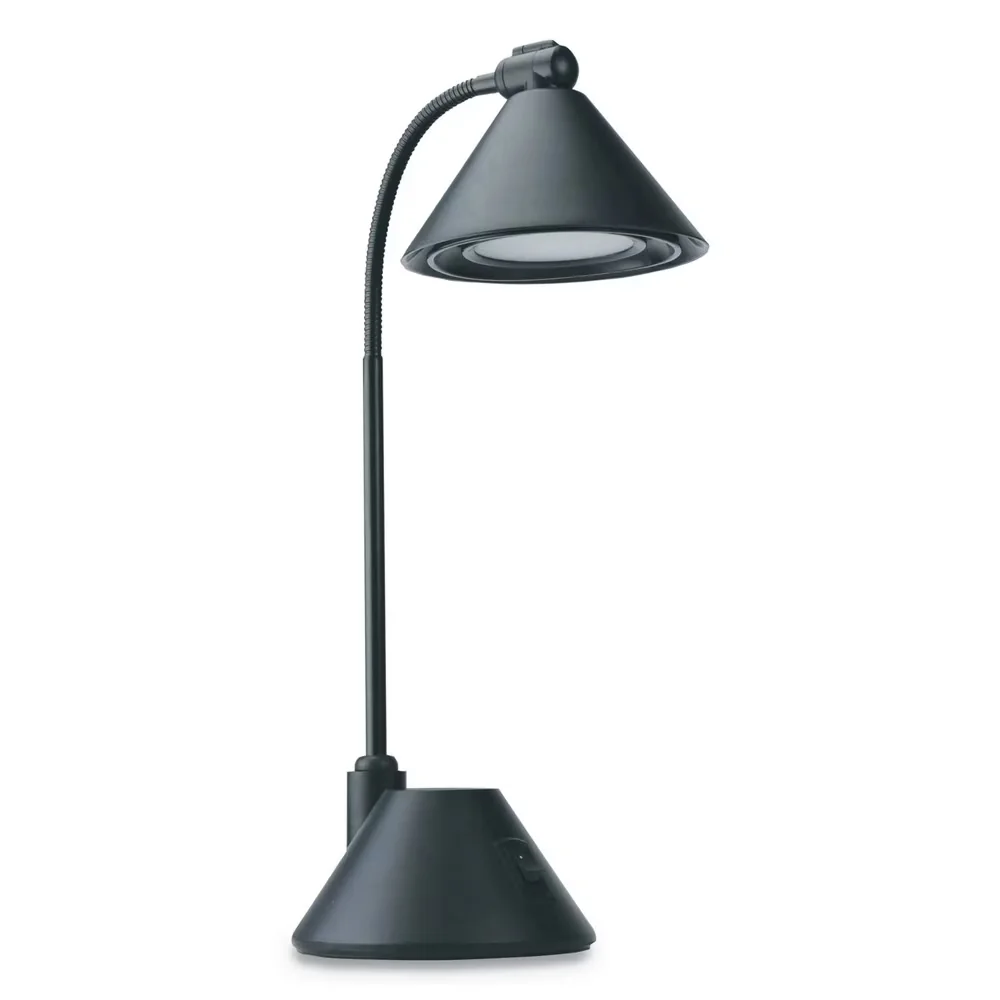 Lamp Compact with LED, Transitional, Alera Led Task - Plastic Black - Contemporary Style Model 3EFA23
