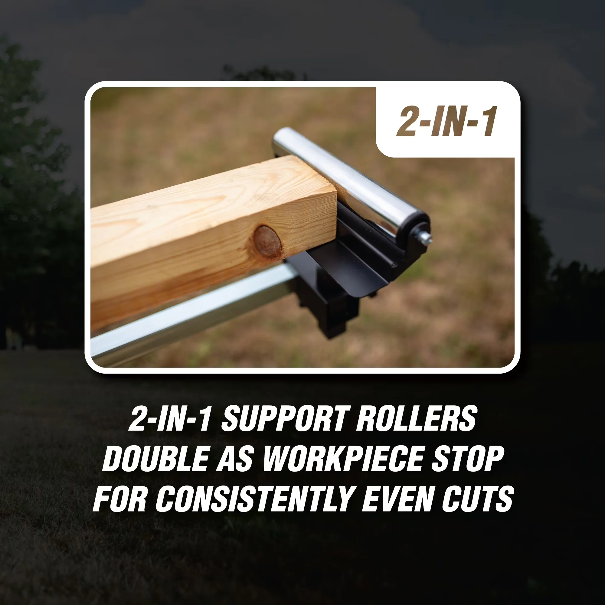 Premium Woodworking with Adjustable, 750 lb Capacity Miter Saw Stand () - Steel Model 8C3886