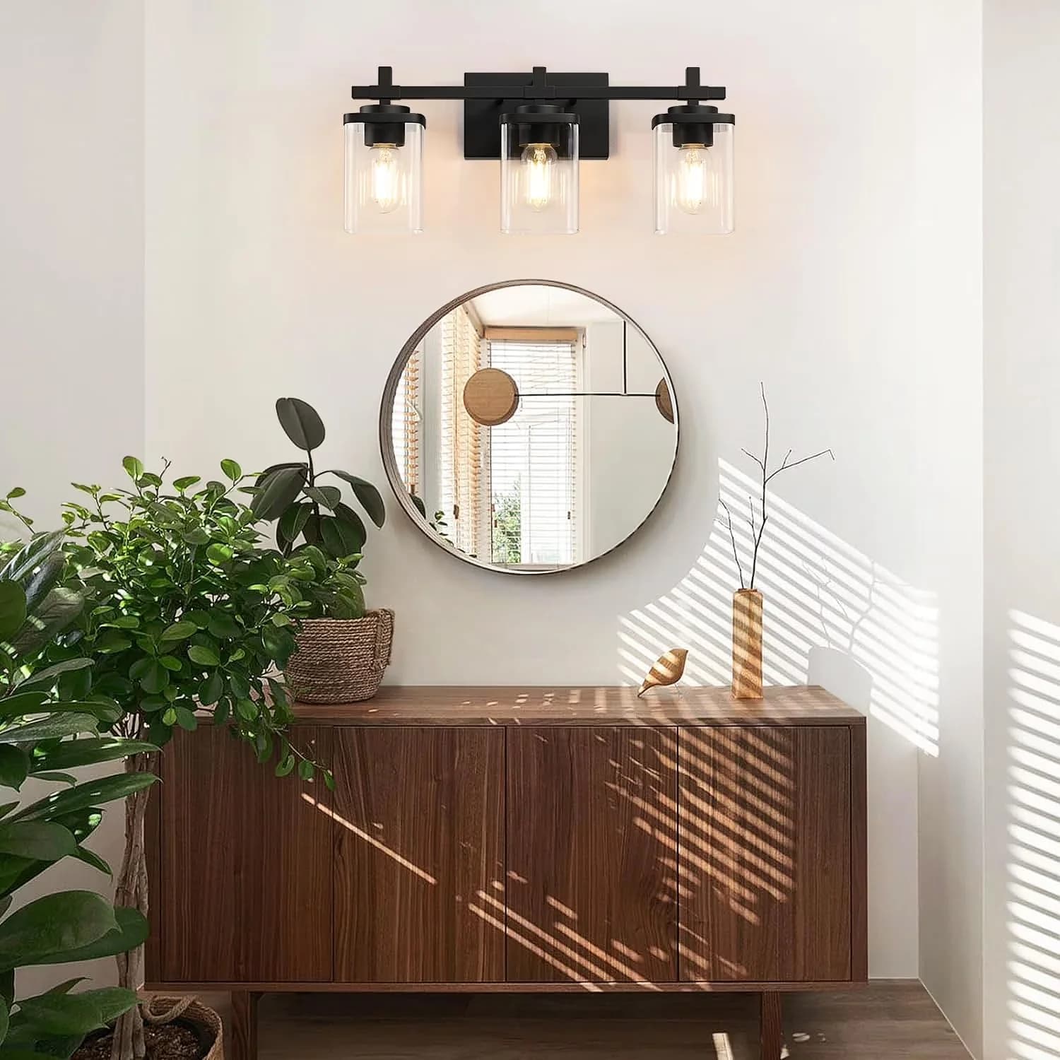 Versatile Bathroom Renovation with LED, Modern, Contemporary - Metal Black Model 15E8E6