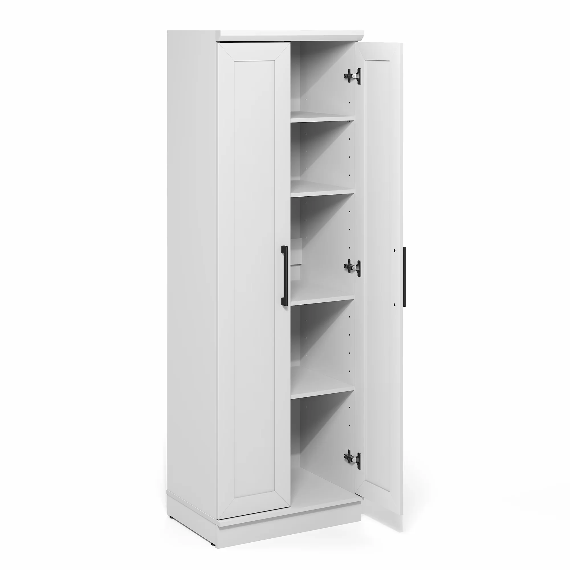Kitchen Renovation Efficient with 23W, Modern, Adjustable Shelves - White Engineered Wood Model 2E2EE3