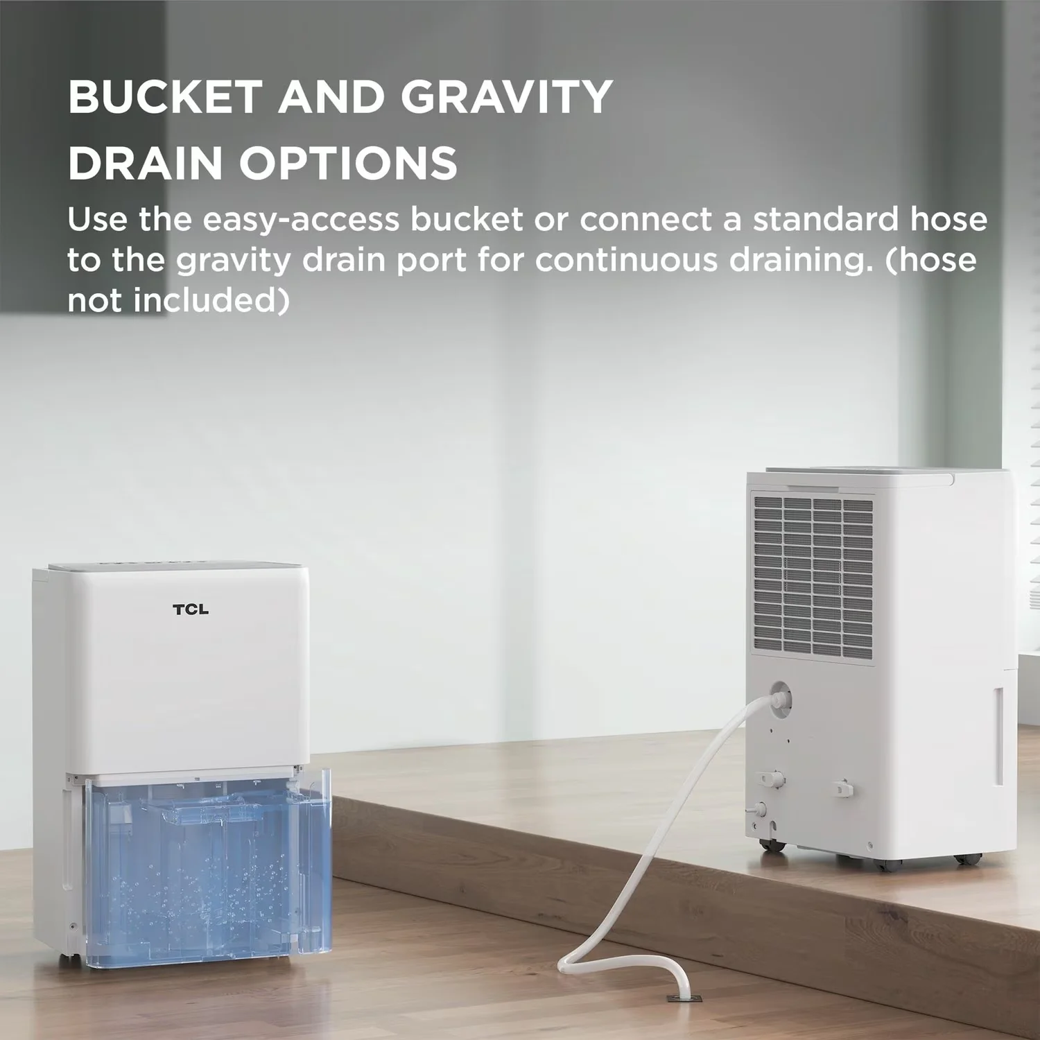 Efficient Dehumidifier with Continuous Drain, 25 Pint 2000 Sq. Ft. Portable in White, Energy Star - White Model 251237