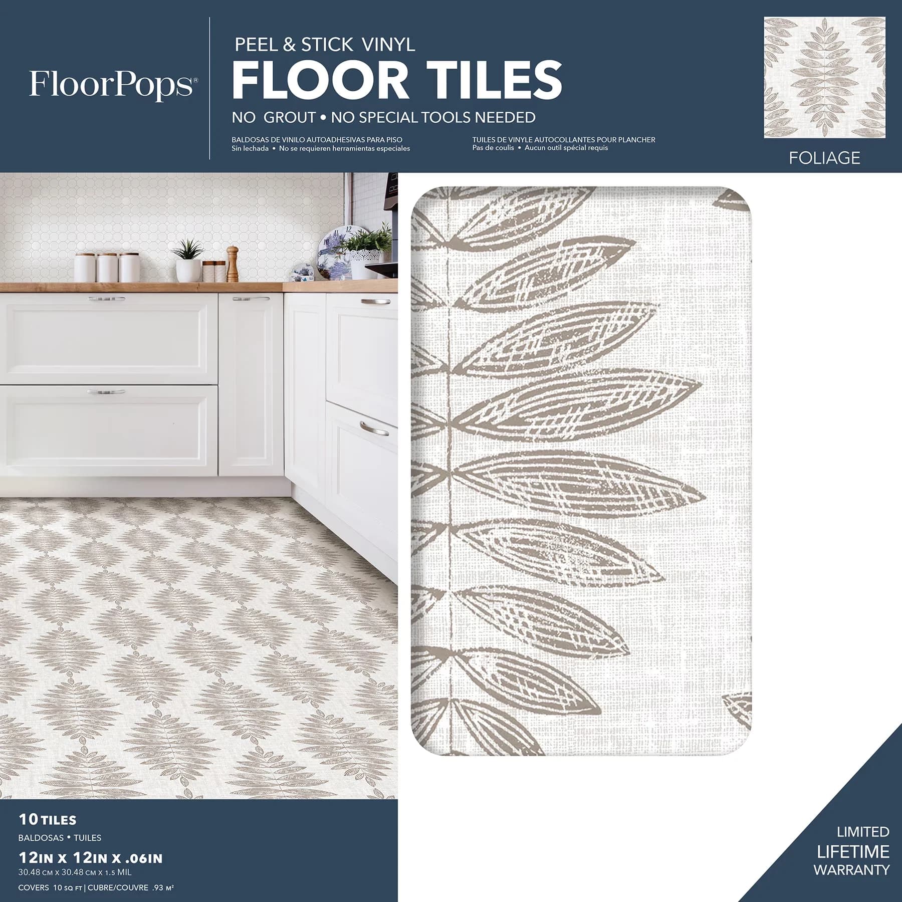 Durable Grey Vinyl Flooring Vinyl Plank Flooring with Easy Installation, Water resistant and washable - Virgin Vinyl Gray Model C13568