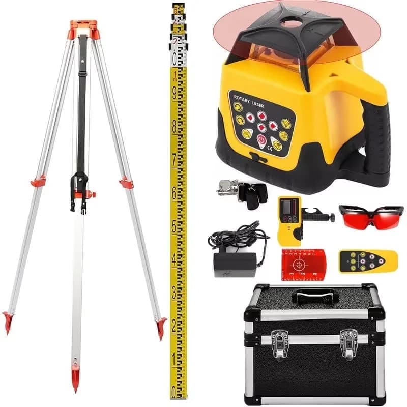 Innovative Measuring Layout with Battery, Accurate Measurement - Yellow-Red Beam Plastic;Metal Model 91243C