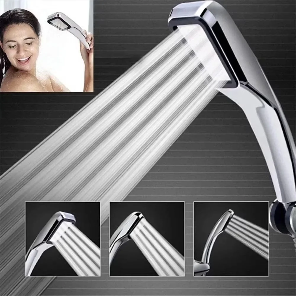 Essential Shower Head with Detachable, Bathroom Nozzle Accessories - Abs Chrome Version Model 1616C5