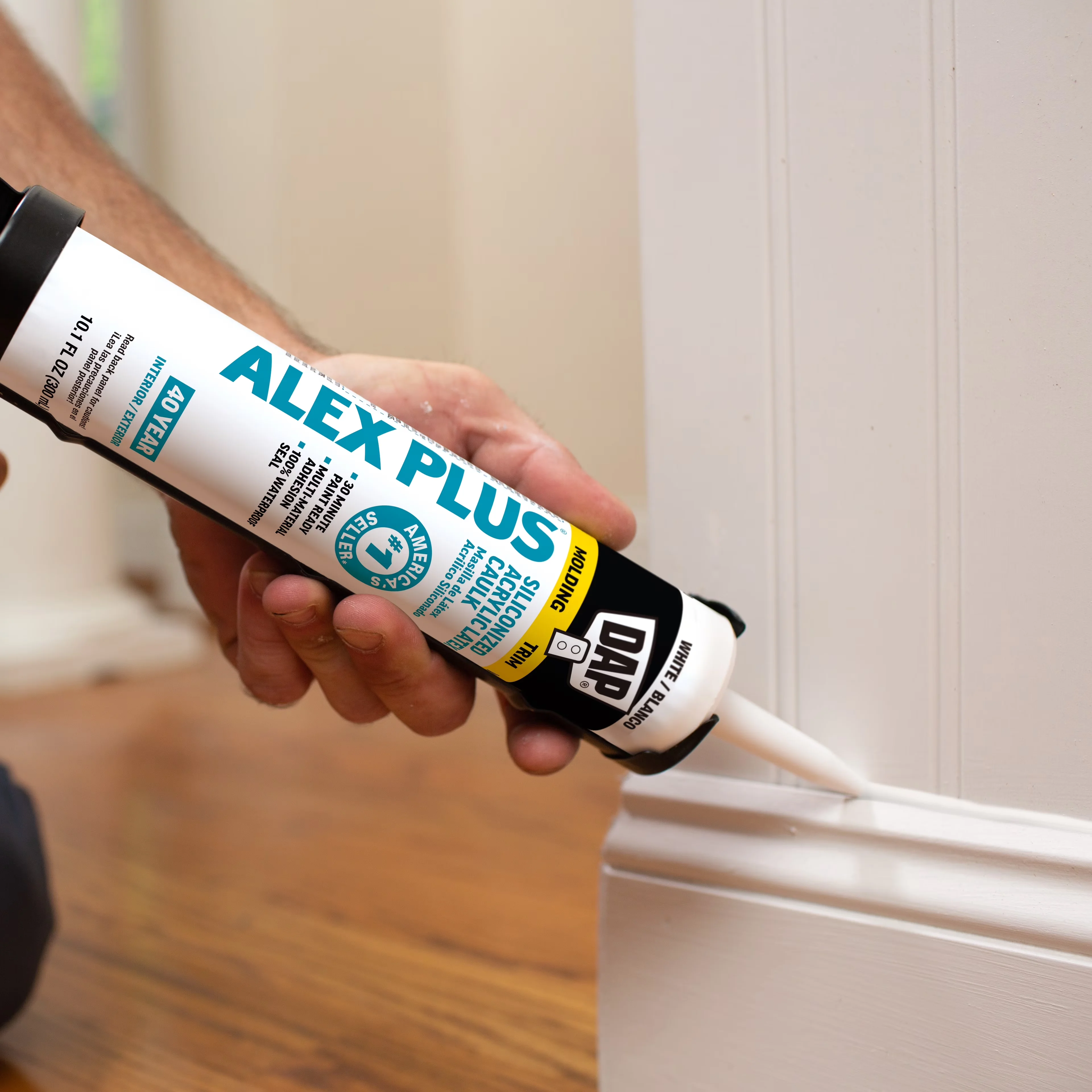 Premium Building Material with Easy To Clean, Quick Drying - White Alex Model 9D2101