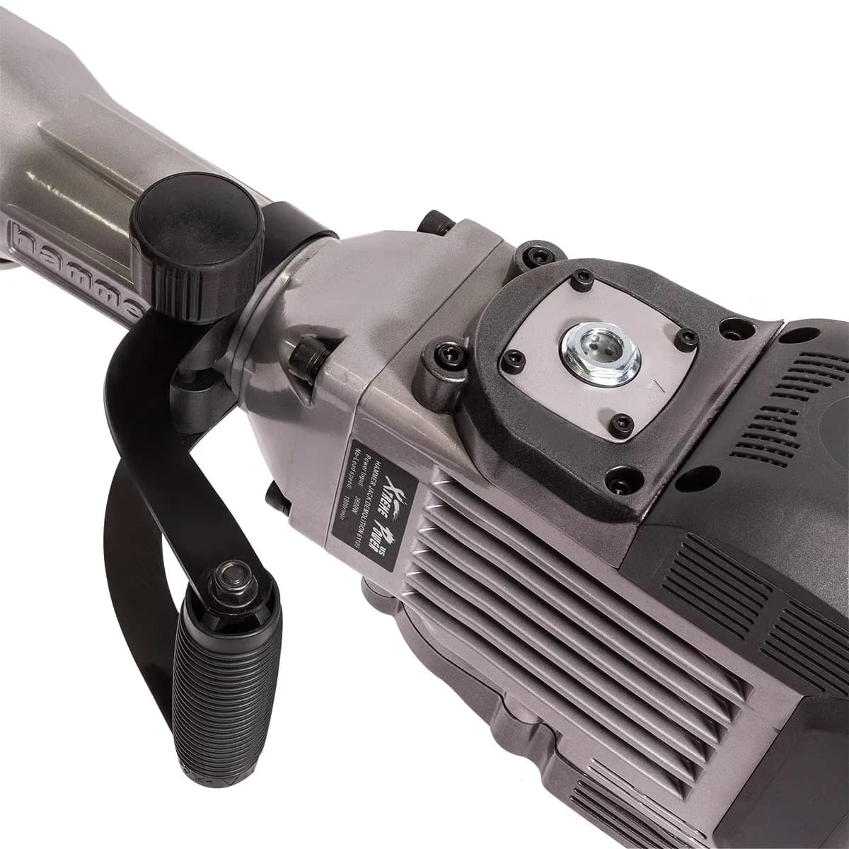Drills Driver Quality with 3600W, Adjustable, Include Chisel & Point Chisel Bit Set - Black Model 88481B