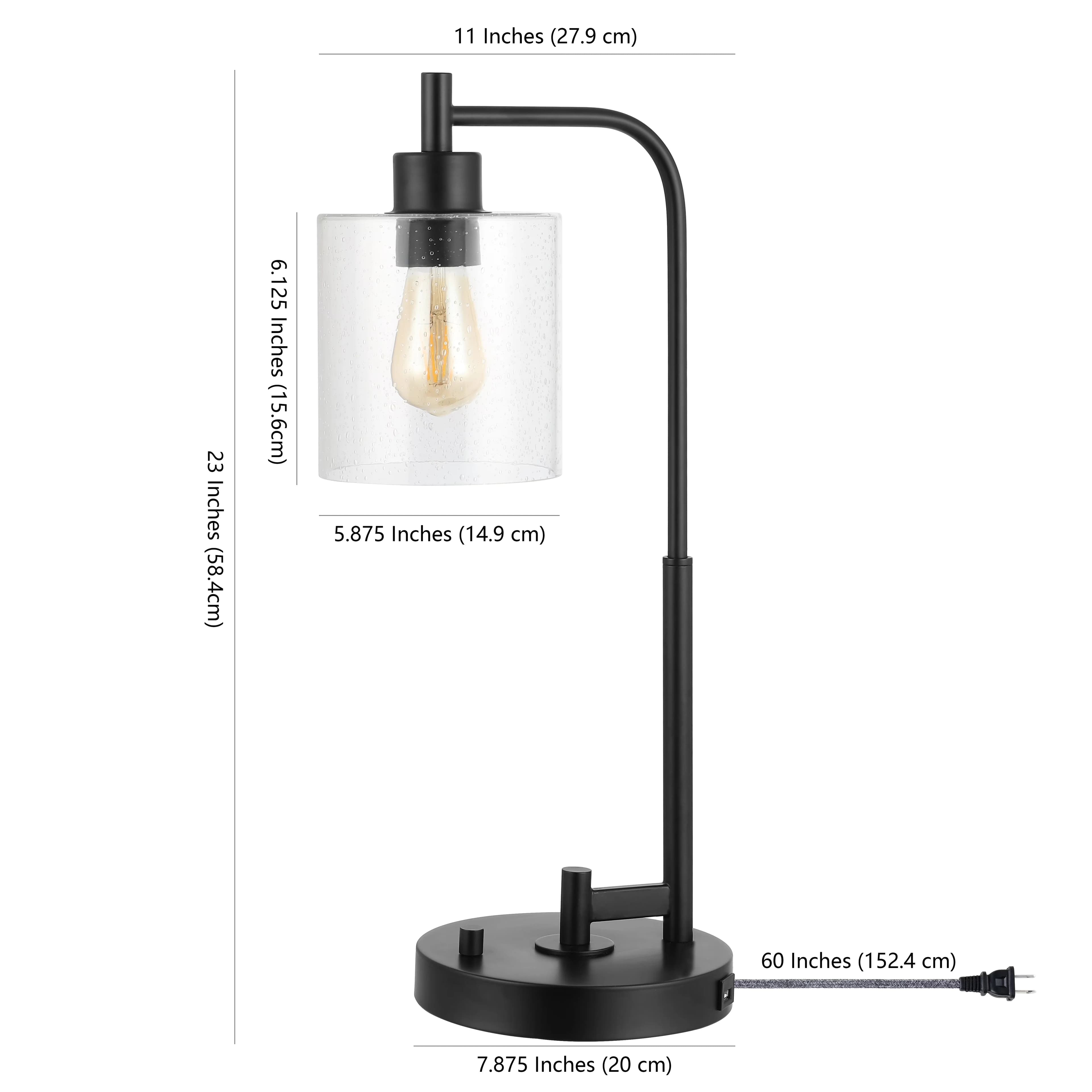 Quality Desk Lamp with LED, Energy Efficient, Black - Iron Black JYL3078A Model BC80D8