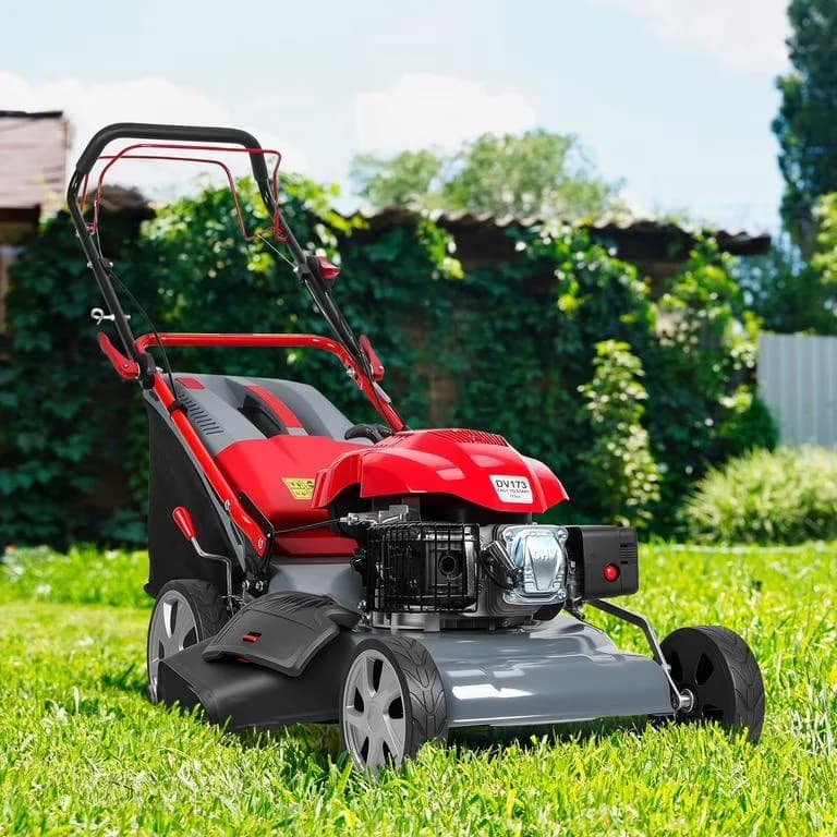 Essential Push Mower with Cutting Height: 25-75mm, Grass Catcher Capacity: 60L for Large - Model E29EB8